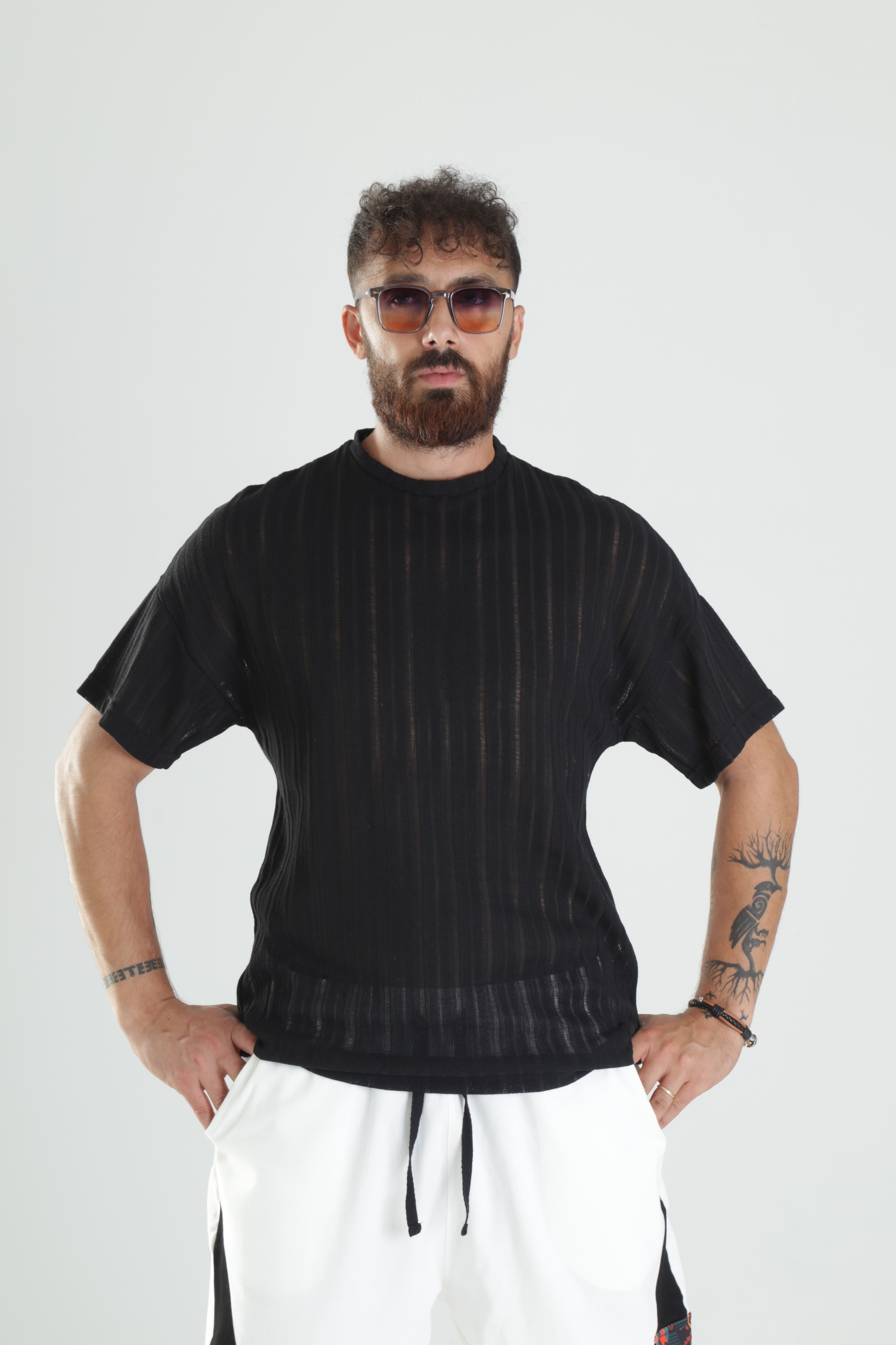 Tasarım Siyah T-Shirt