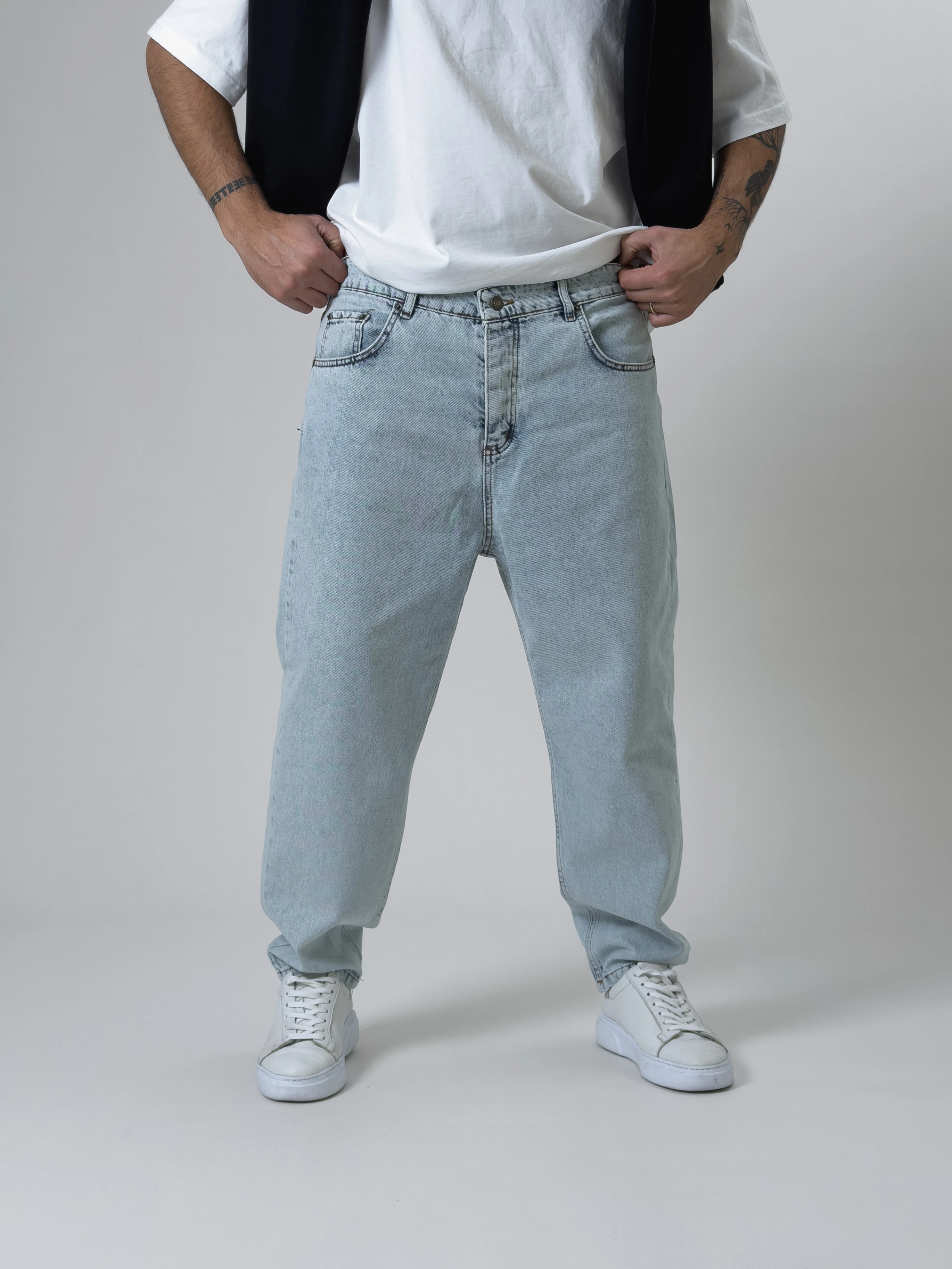 Boyfriend Buz Mavisi Erkek Kot Pantolon COC2526