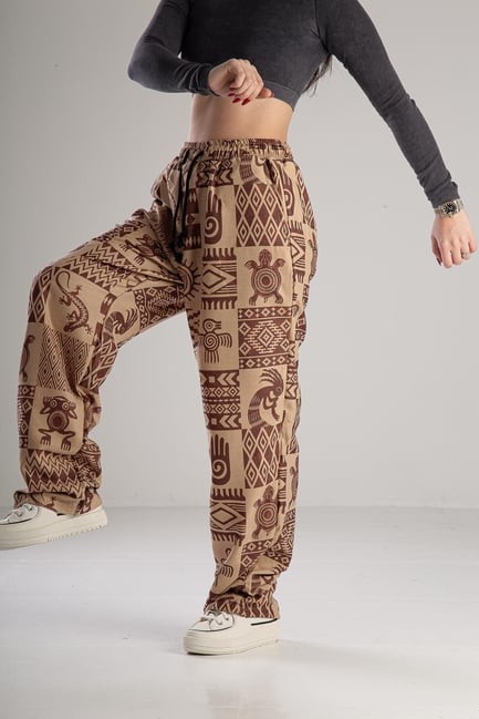 Cocopelli Desenli Örme Pantolon