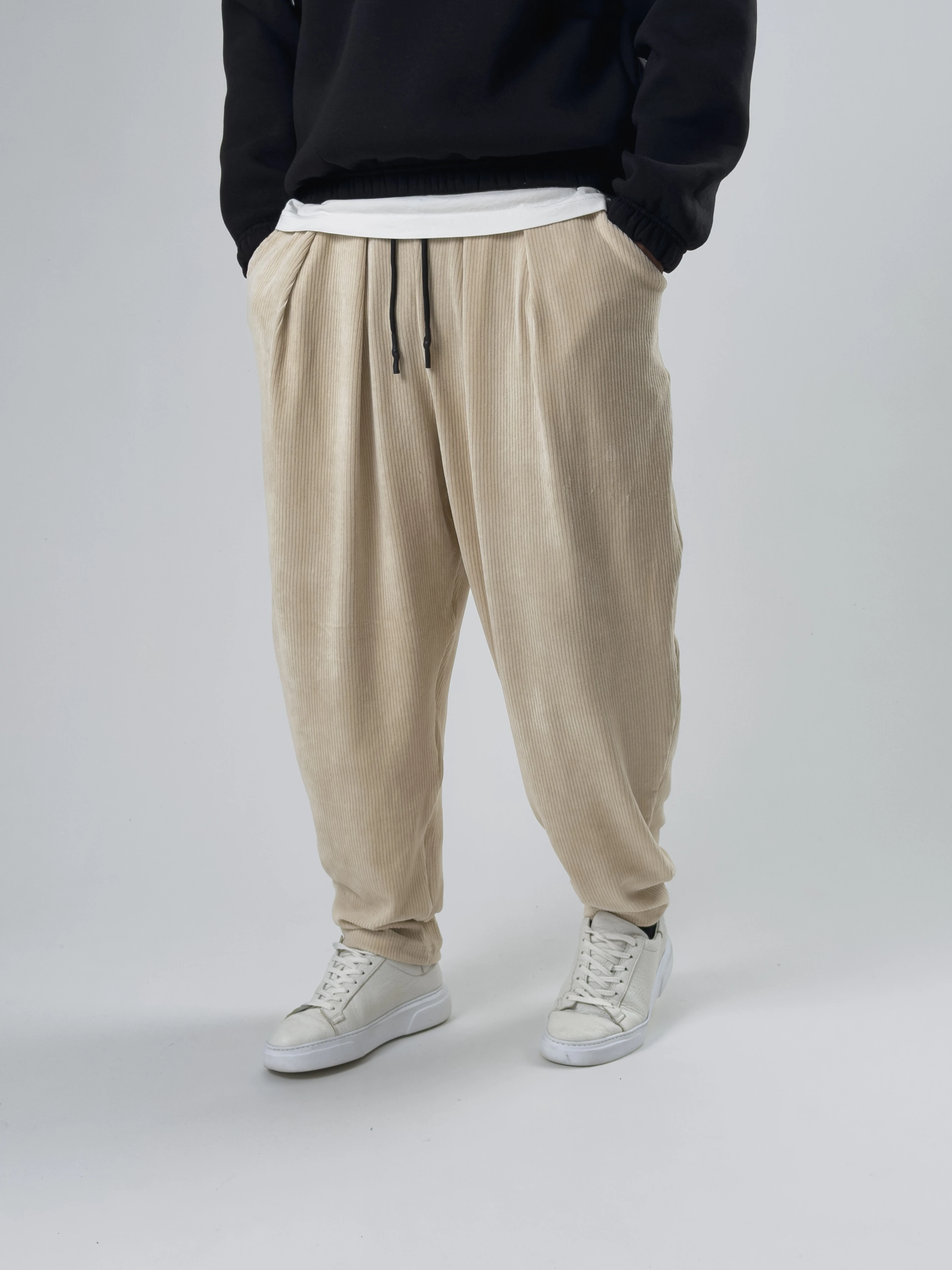 Bej Pileli Erkek Yarım Şalvar COC2558