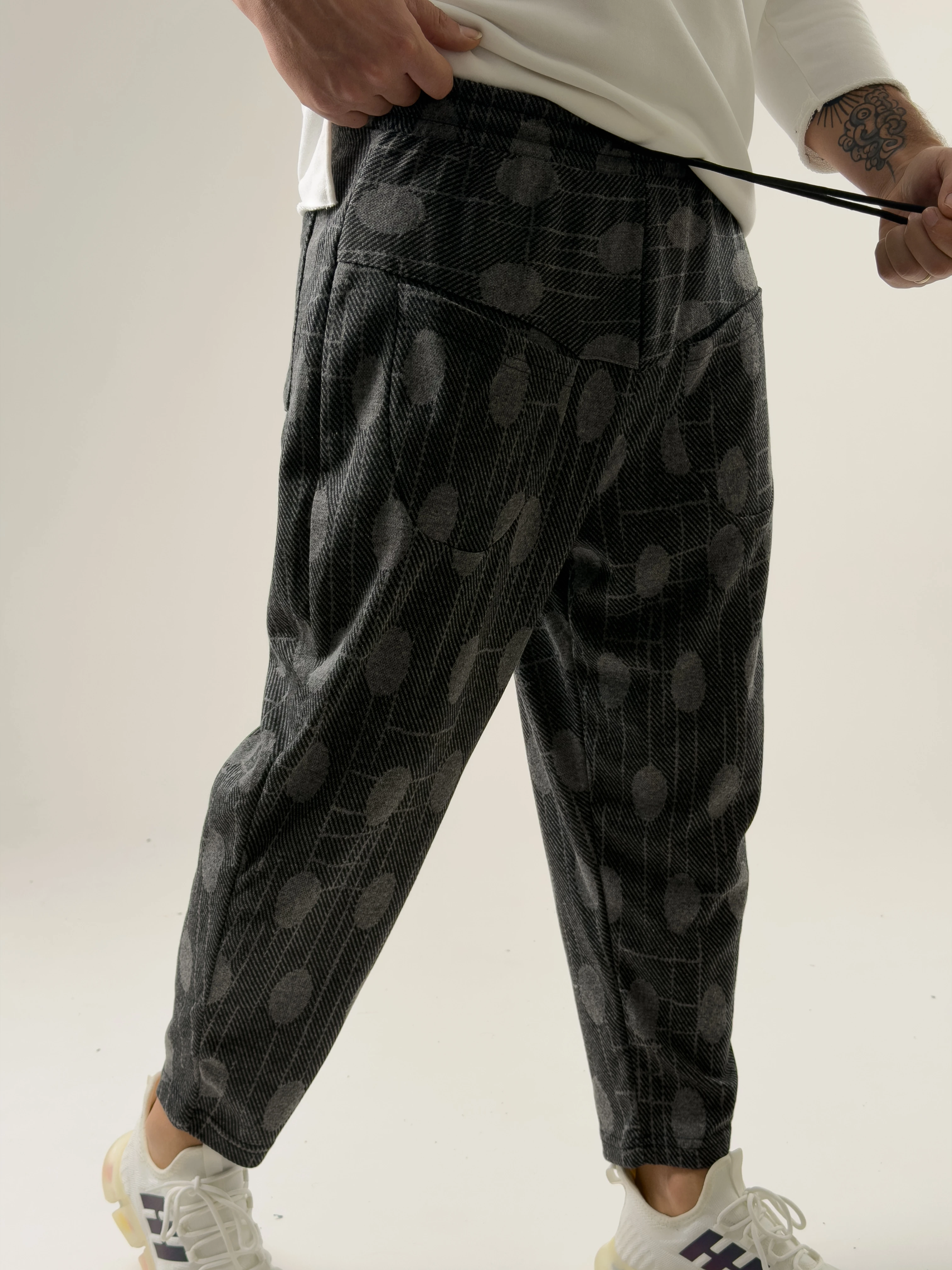 Ön Cep Detaylı Erkek Desenli Baget Pantolon COC2580