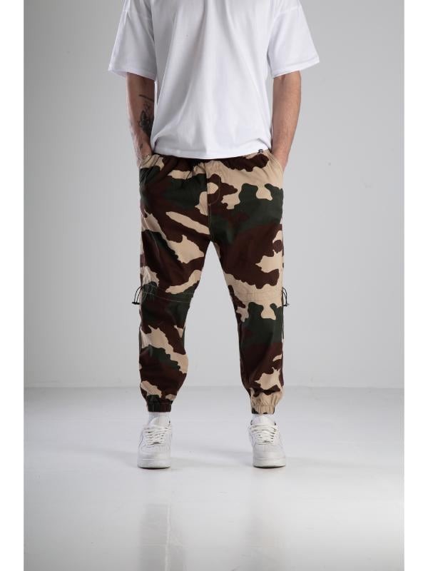 Gabardin Kamuflaj Jogger Pantolon