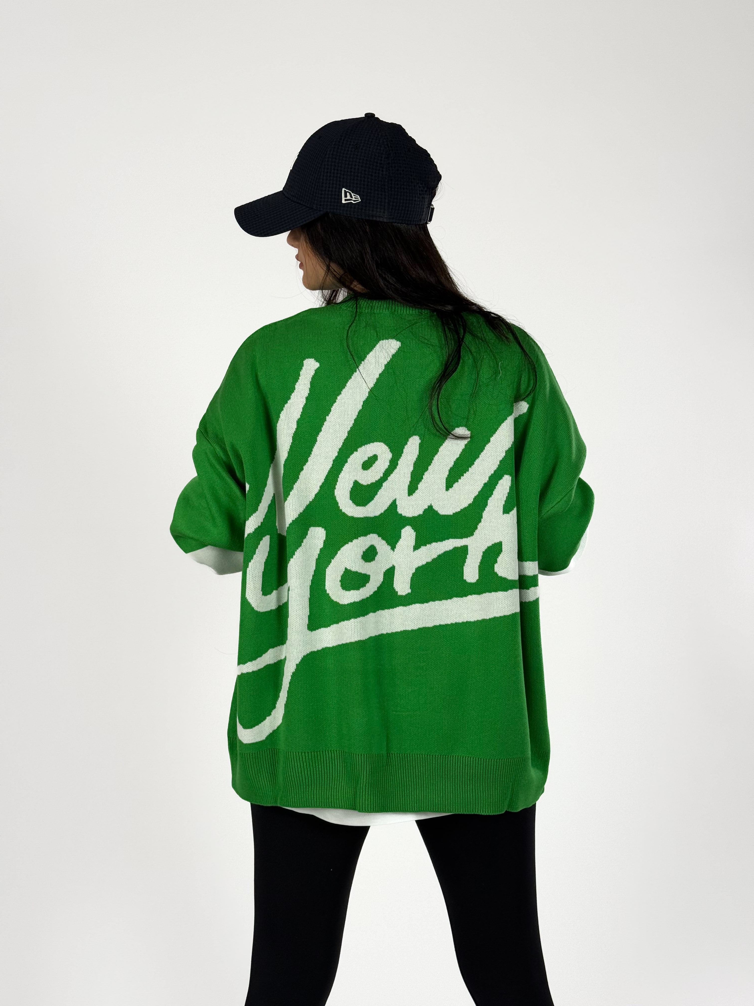 Oversize New York Kadın Triko Sweat