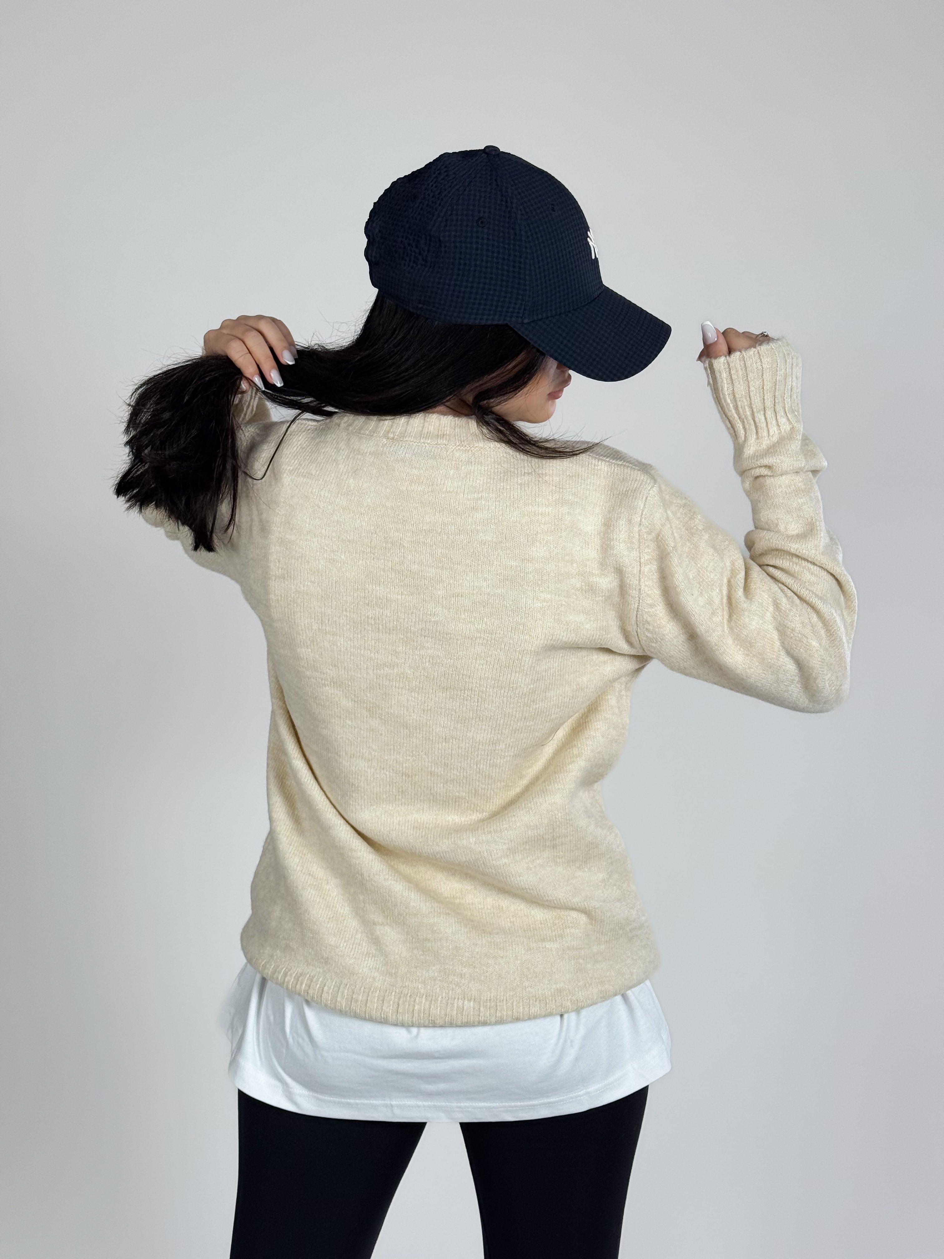 Basic Bej Kadın Sweatshirt