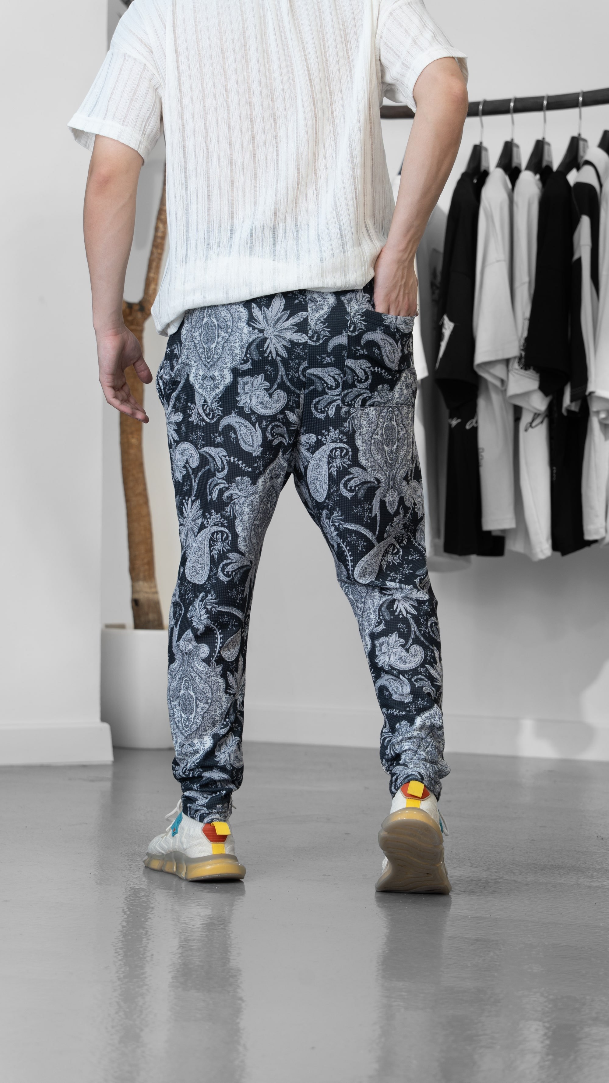 Etnik Desenli Jogger Pantolon