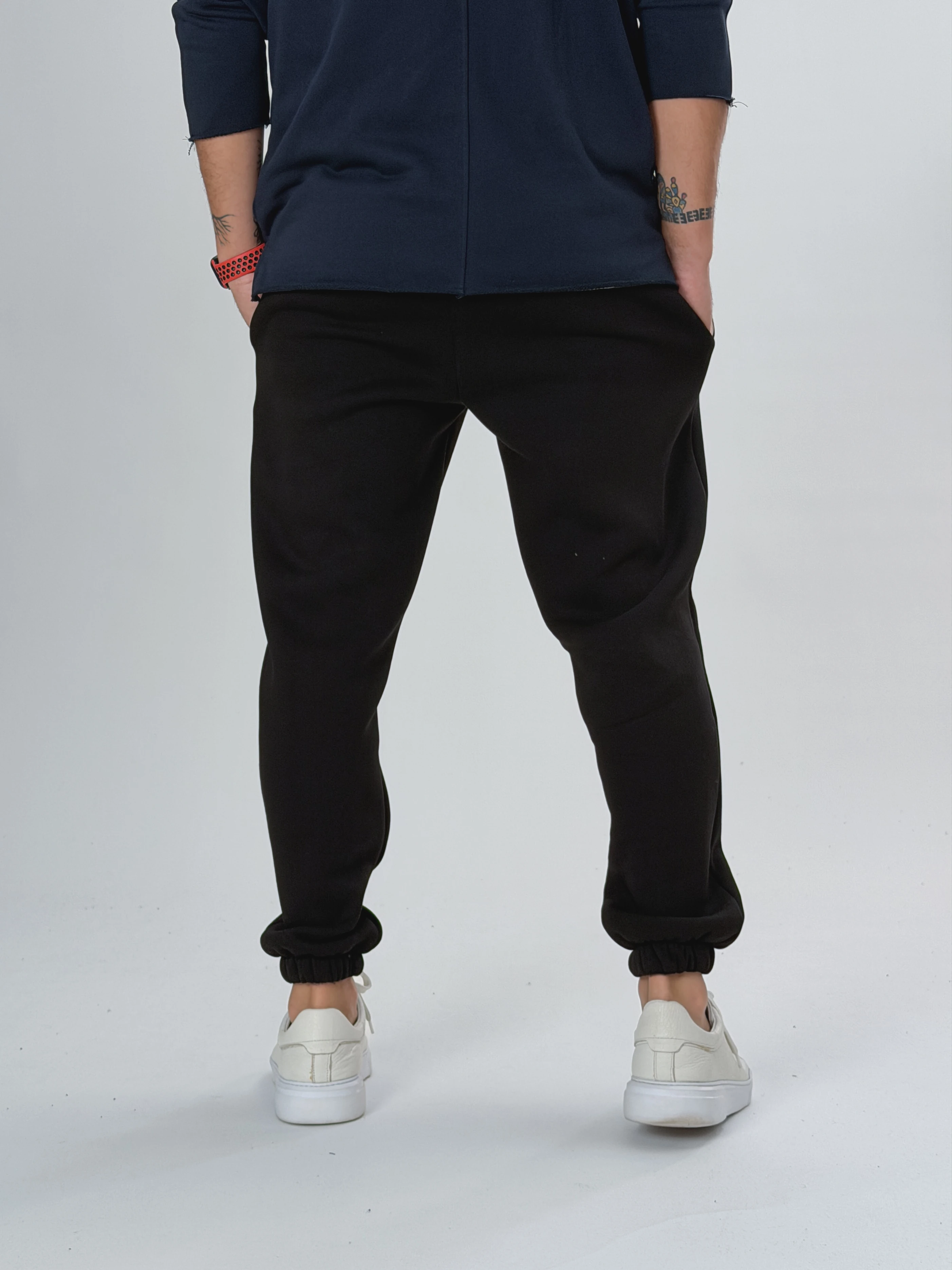 Şardonlu Siyah Erkek Jogger Eşofman COC2556