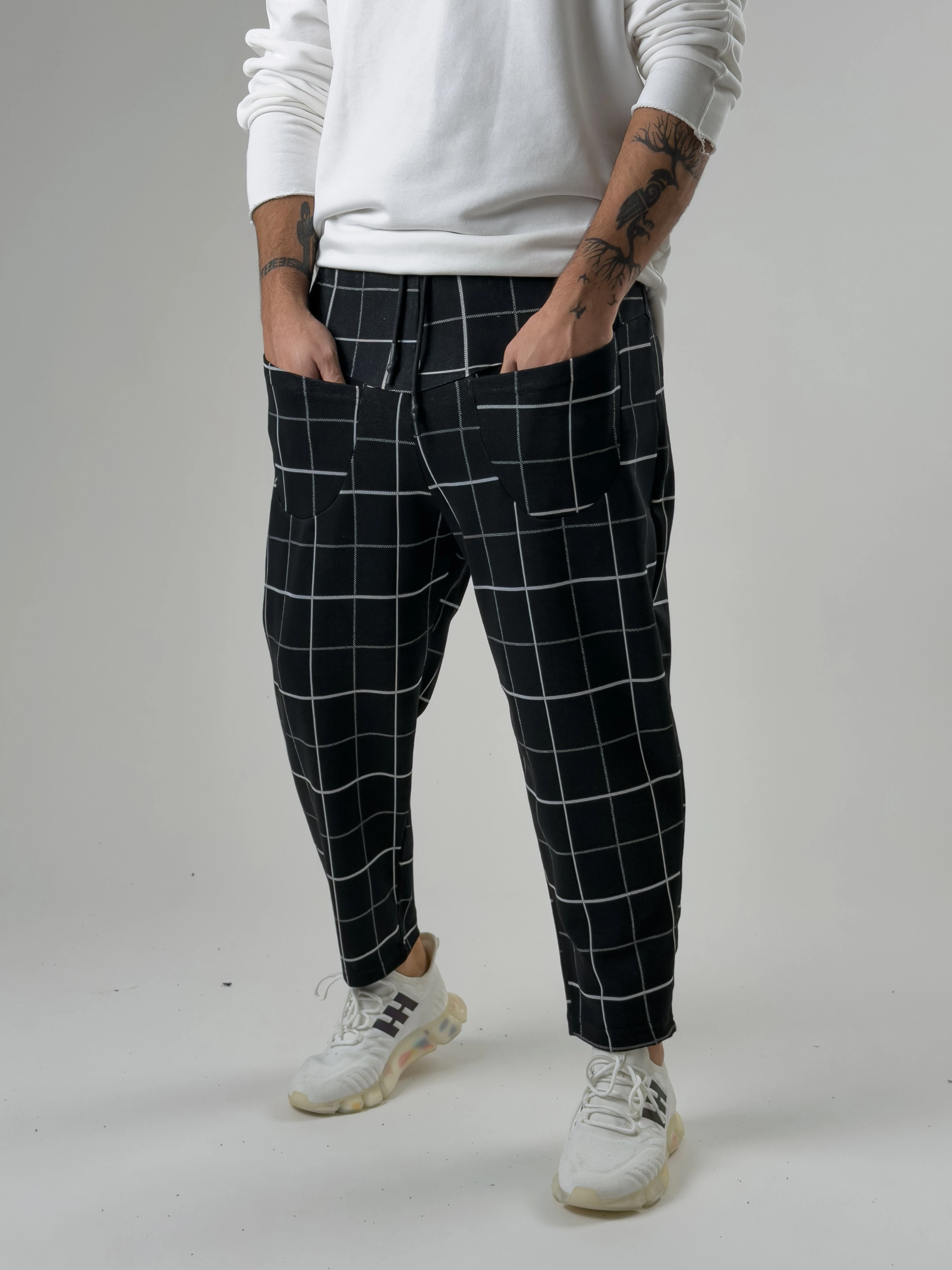 Ön Cep Detaylı Desenli Erkek Baget Pantolon COC2601