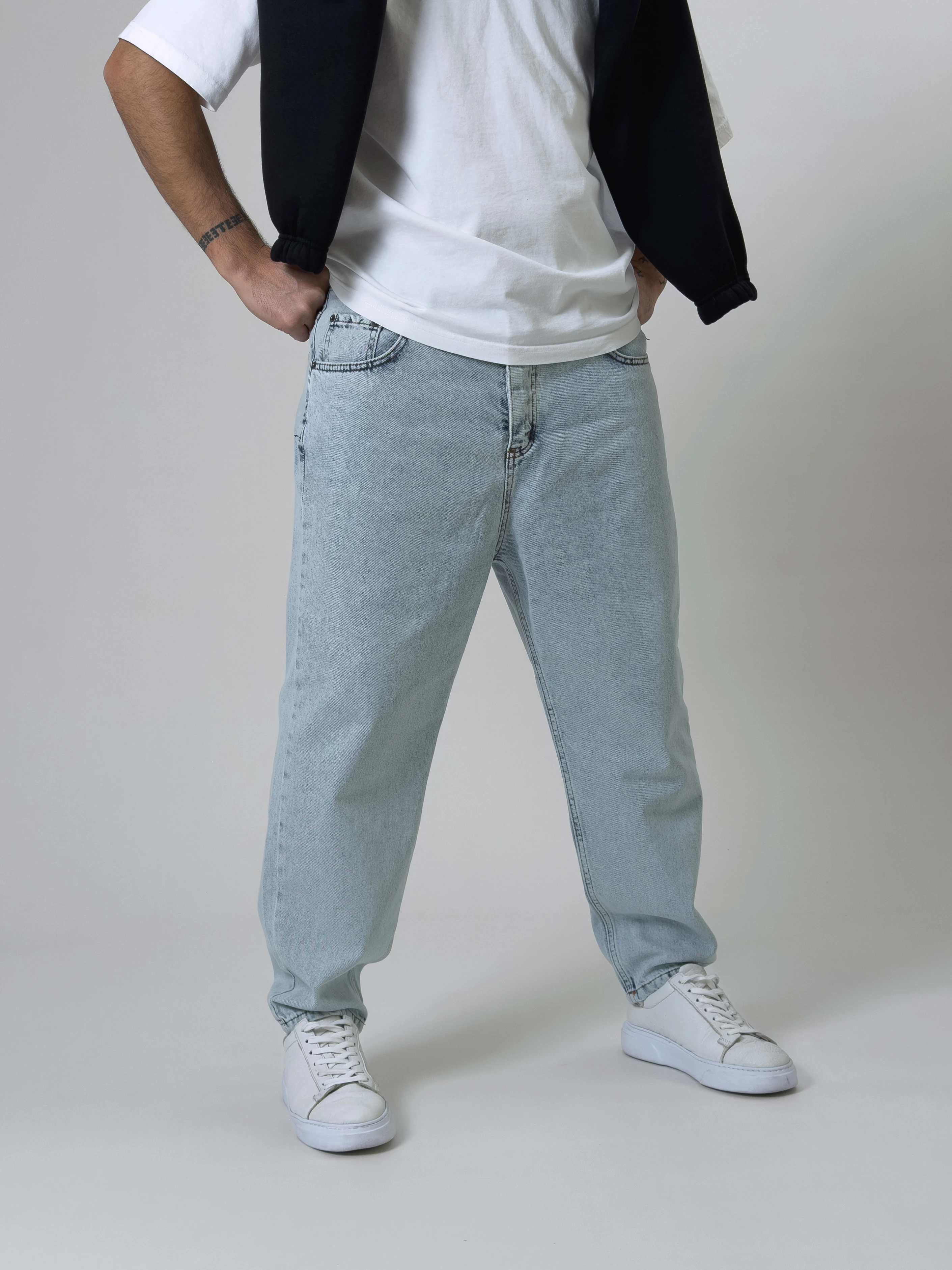 Boyfriend Buz Mavisi Erkek Kot Pantolon COC2526