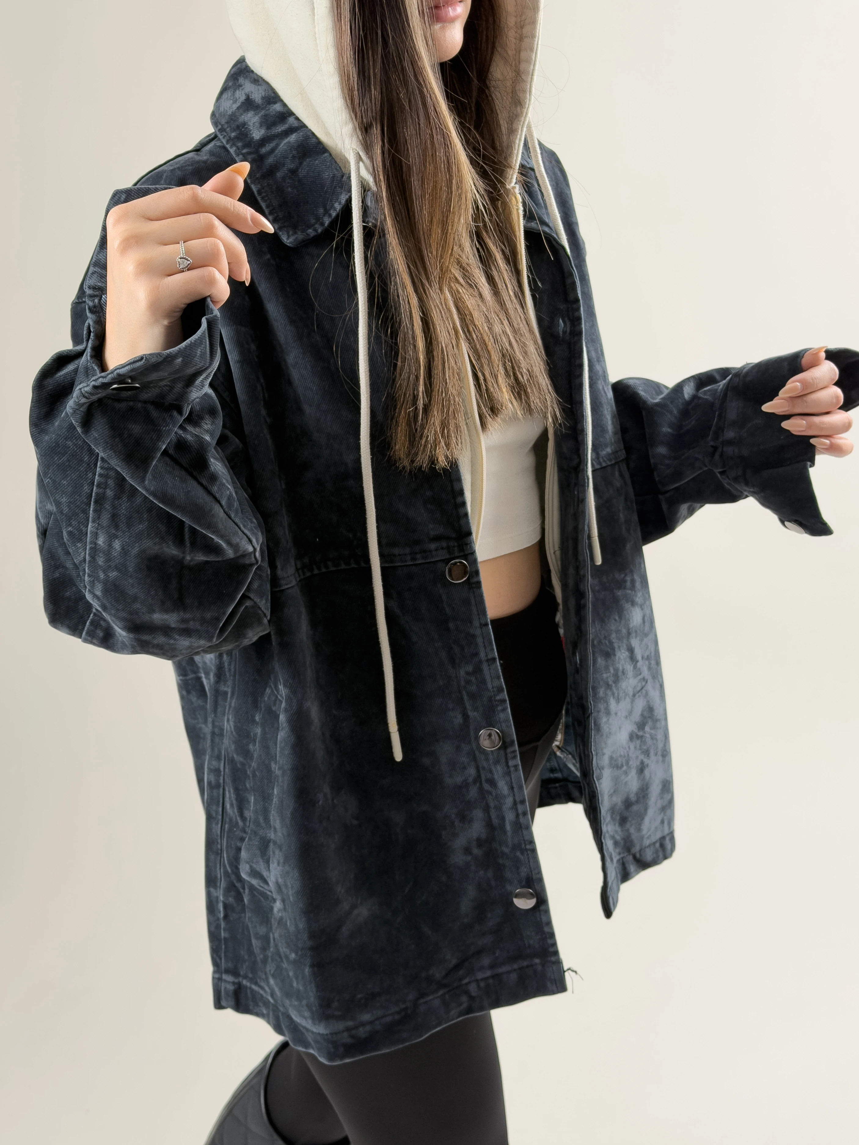 Kadın Füme Süet Ceket COC2624