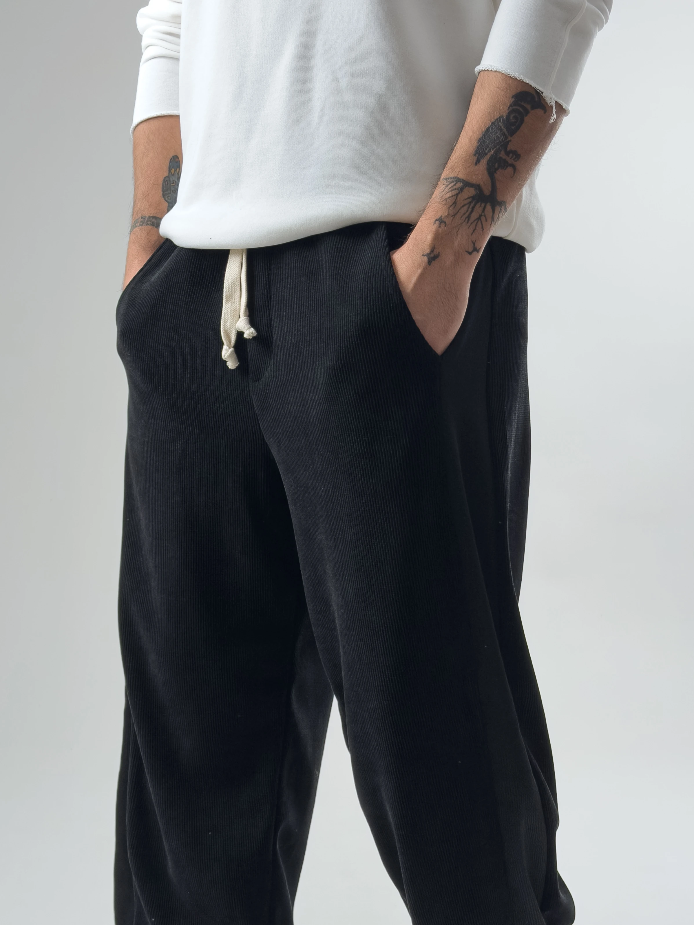 Oversize Siyah Erkek Baggy Pantolon COC2598