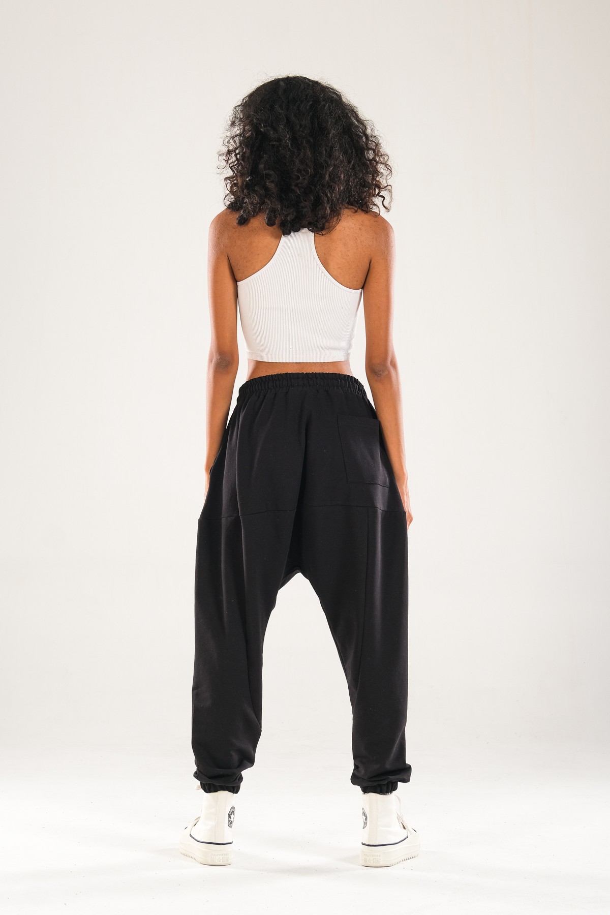 Siyah Harem Jogger Pantolon