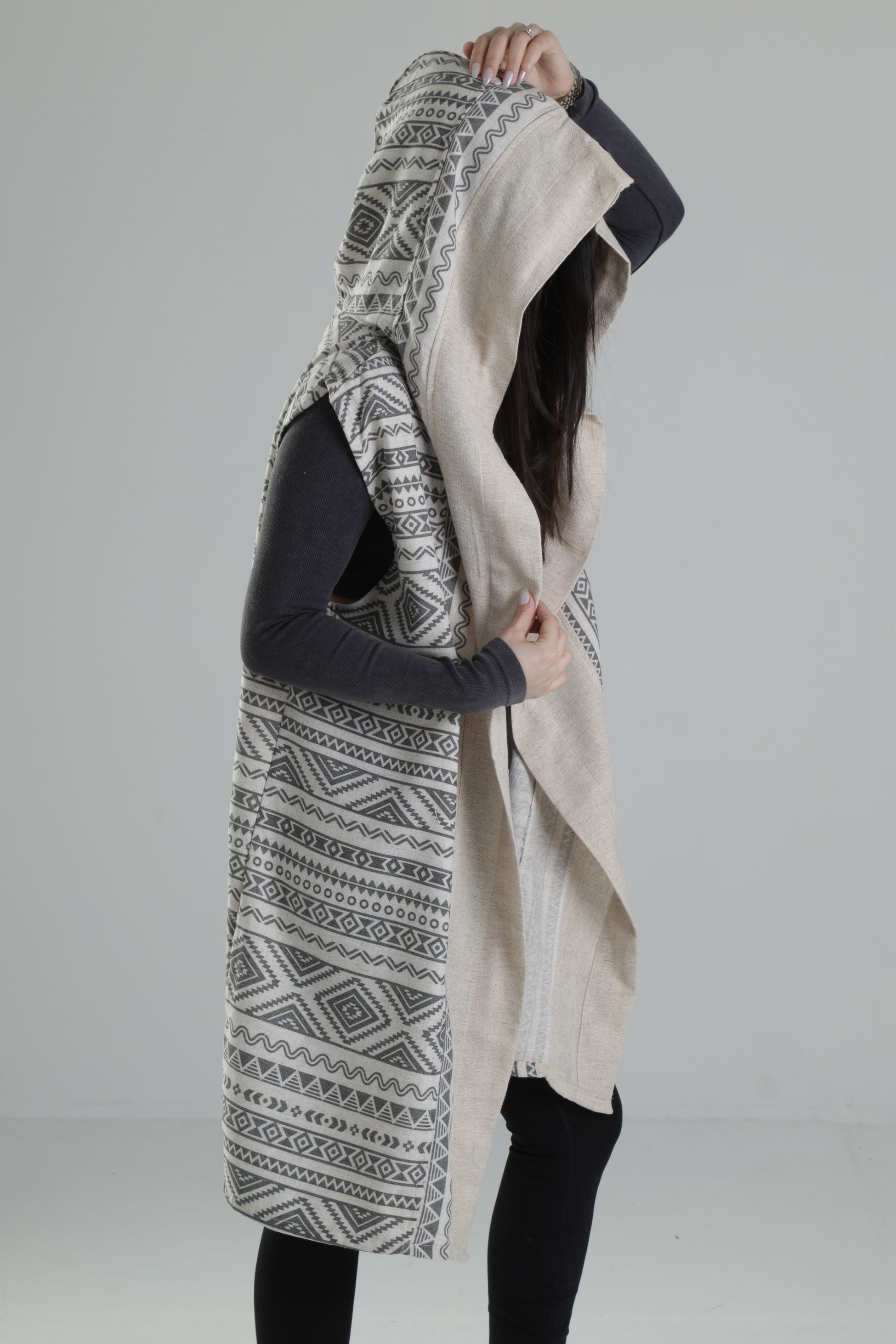 Etnik Desenli Kimono