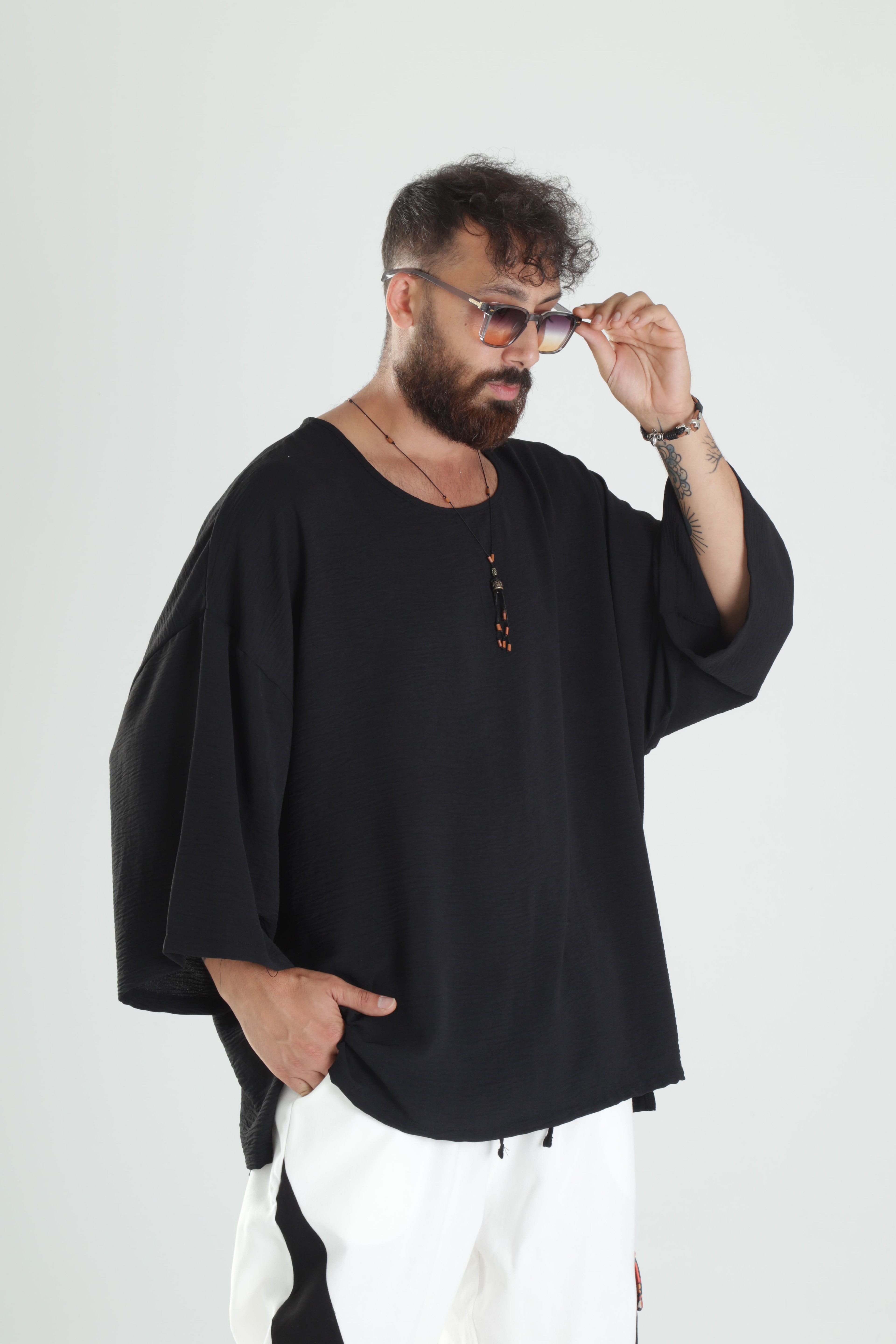 Aerobin Keten Oversize T-Shirt