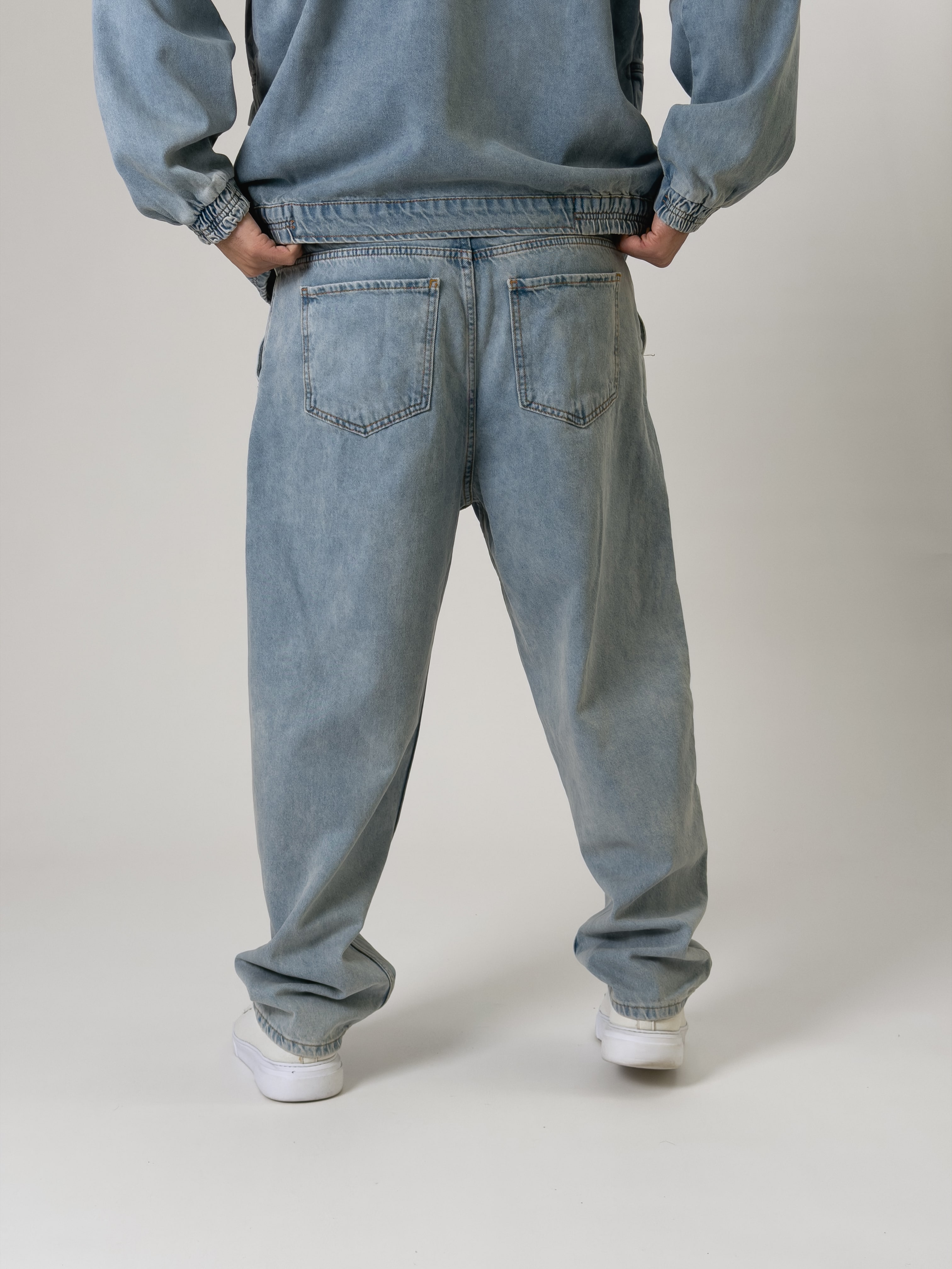 Tasarım Erkek Baggy Kot Pantolon COC2544