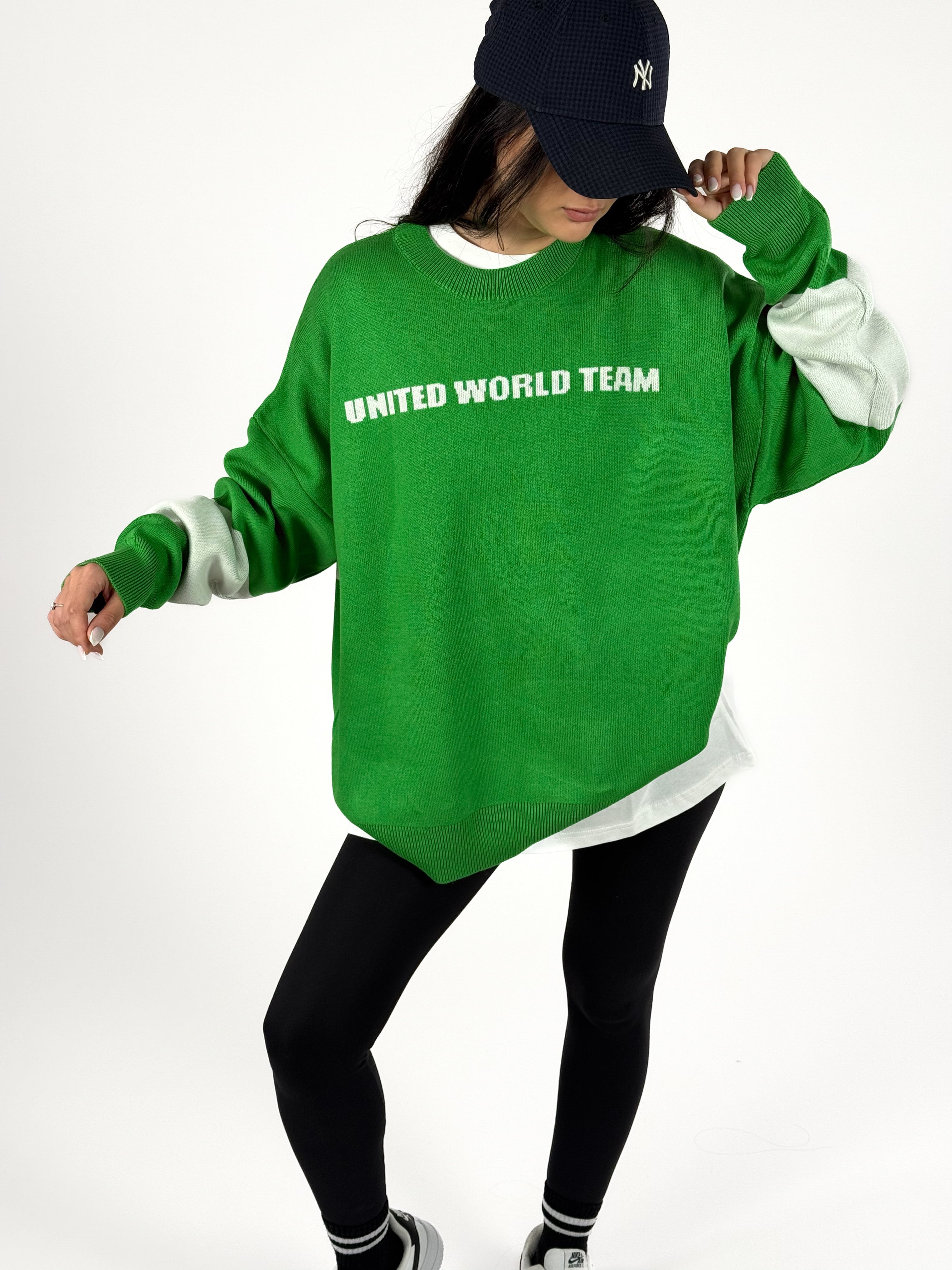 Oversize New York Kadın Triko Sweat