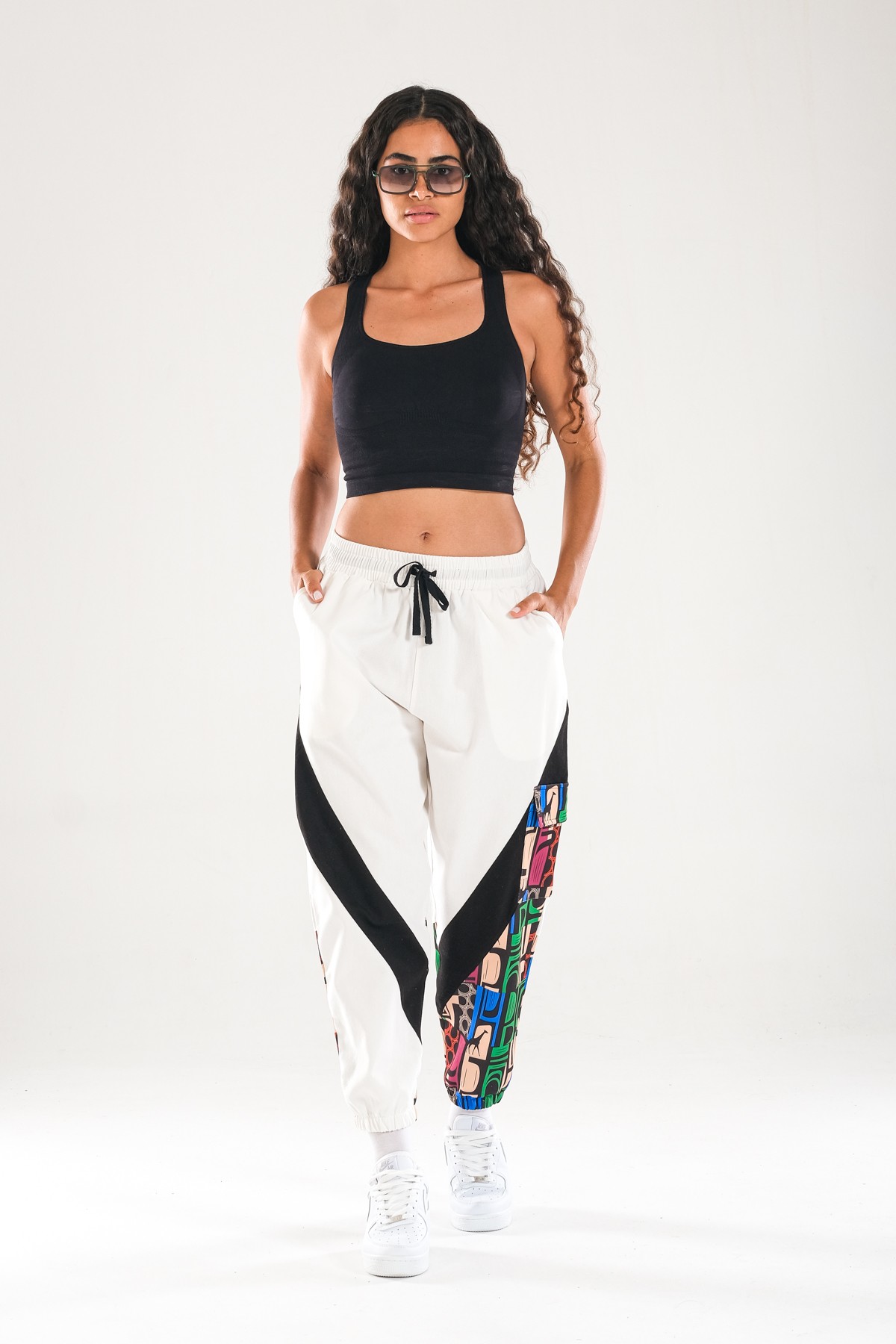 Neon Desenli Jogger Pantolon