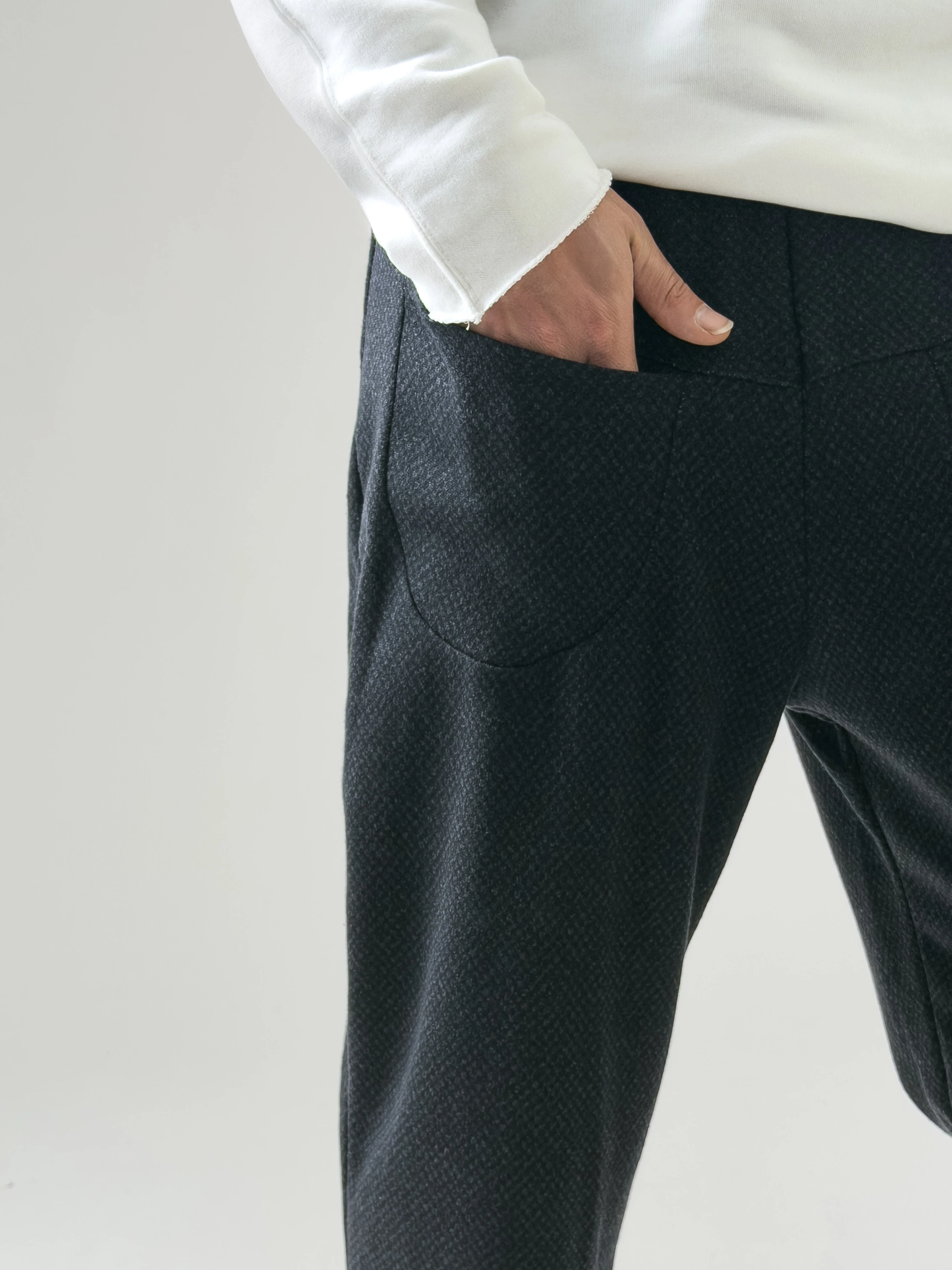 Ön Cep Detaylı Antrasit Erkek Baget Pantolon COC2599