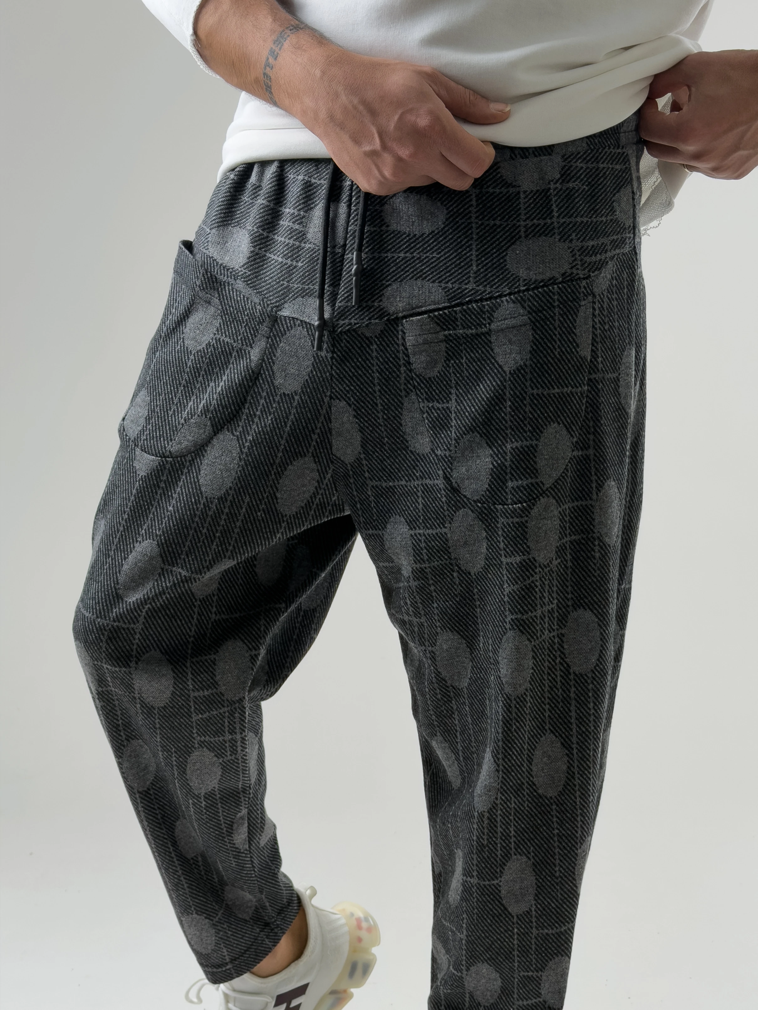 Ön Cep Detaylı Erkek Desenli Baget Pantolon COC2580