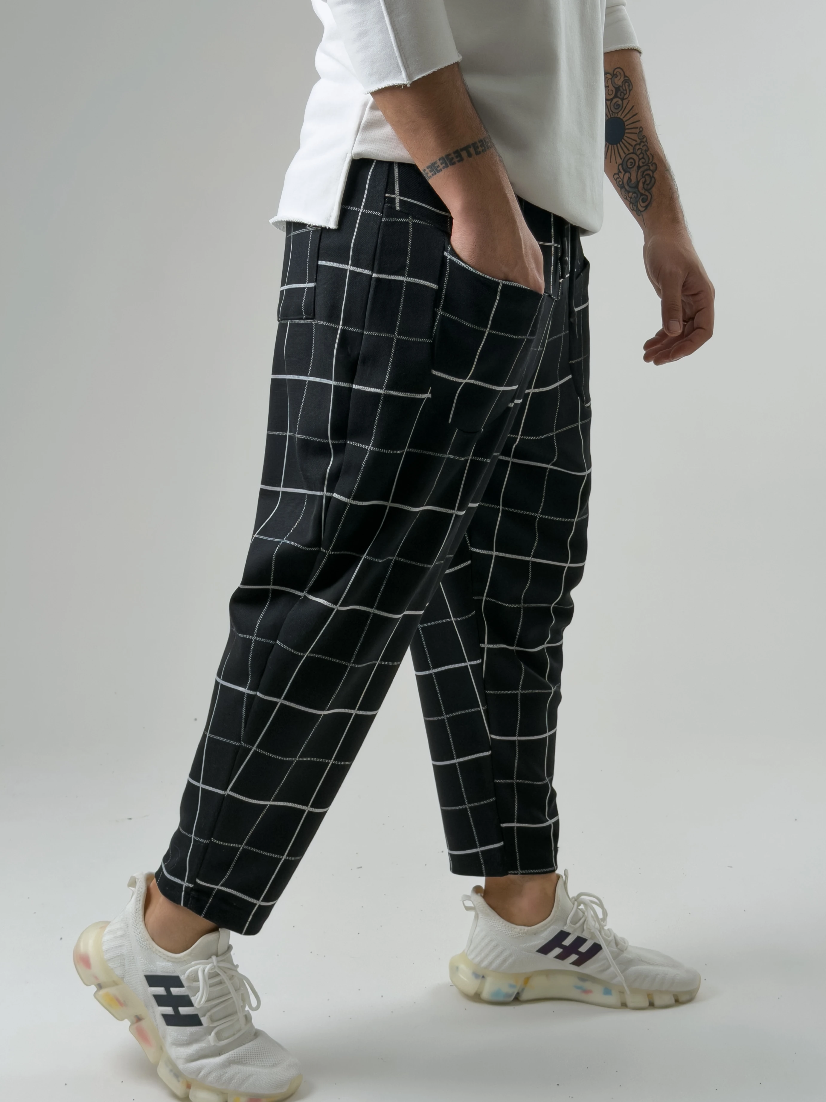 Ön Cep Detaylı Desenli Erkek Baget Pantolon COC2601