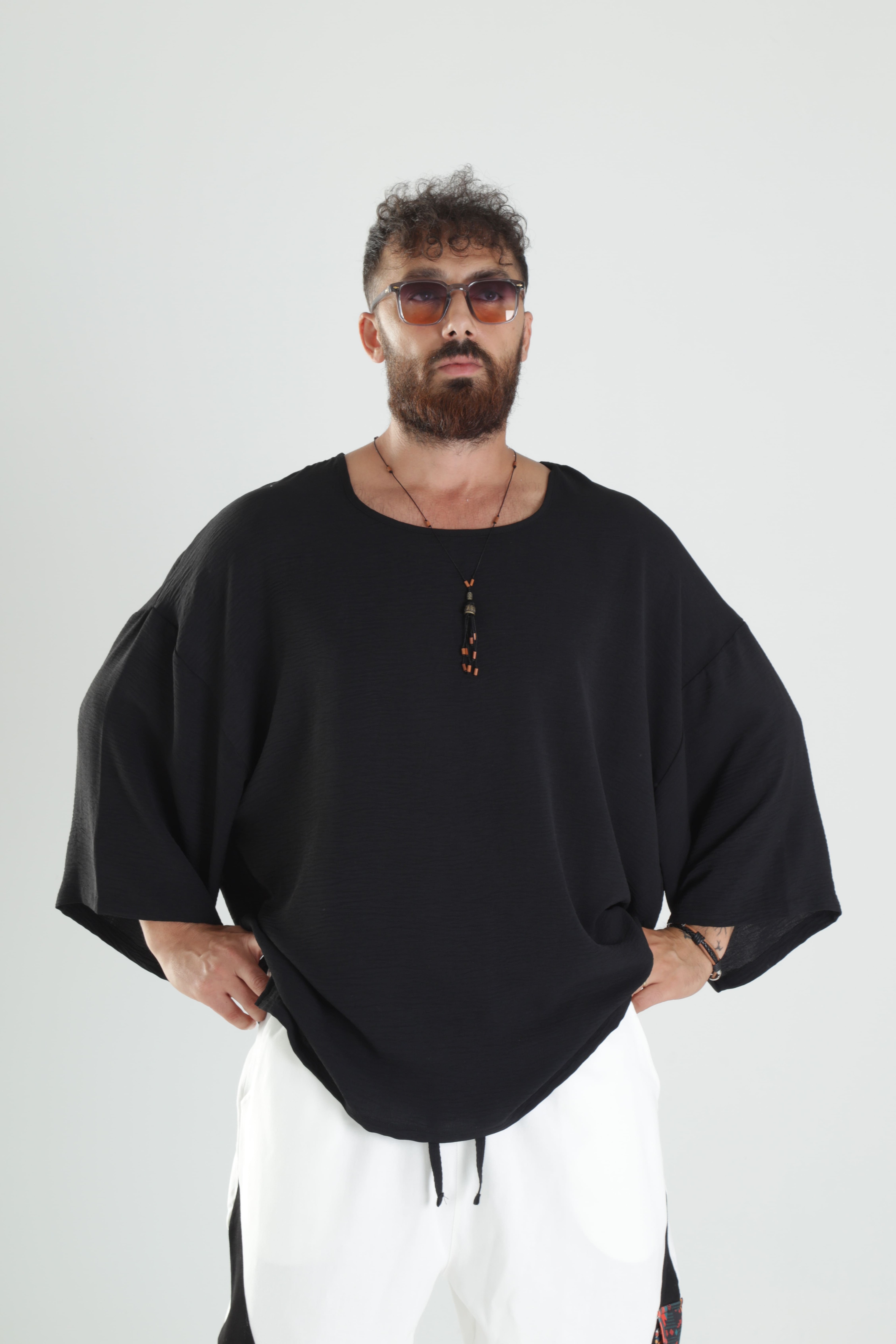 Aerobin Keten Oversize T-Shirt
