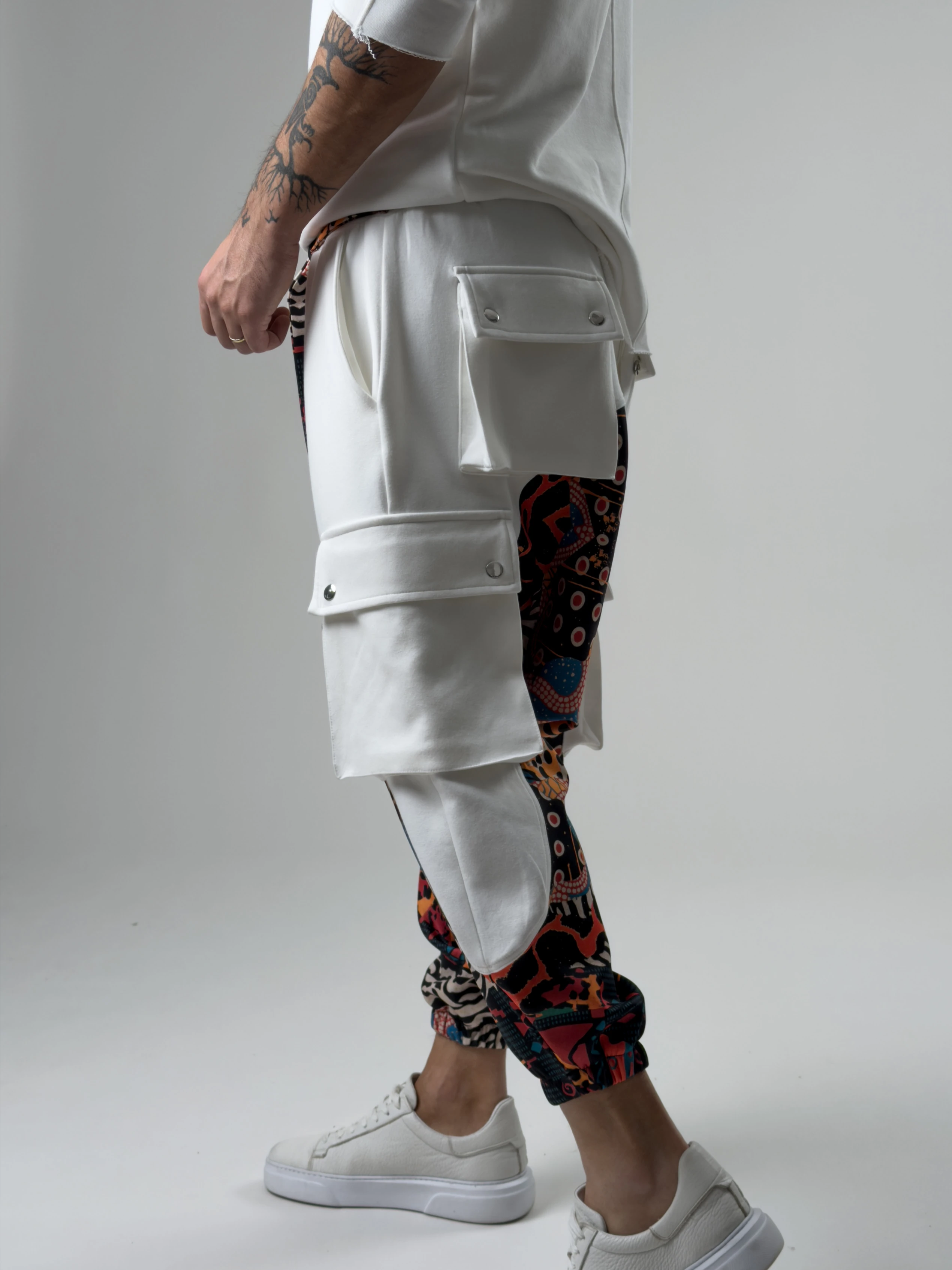 Erkek Garni Etnik Desenli Spor Şalvar COC2571