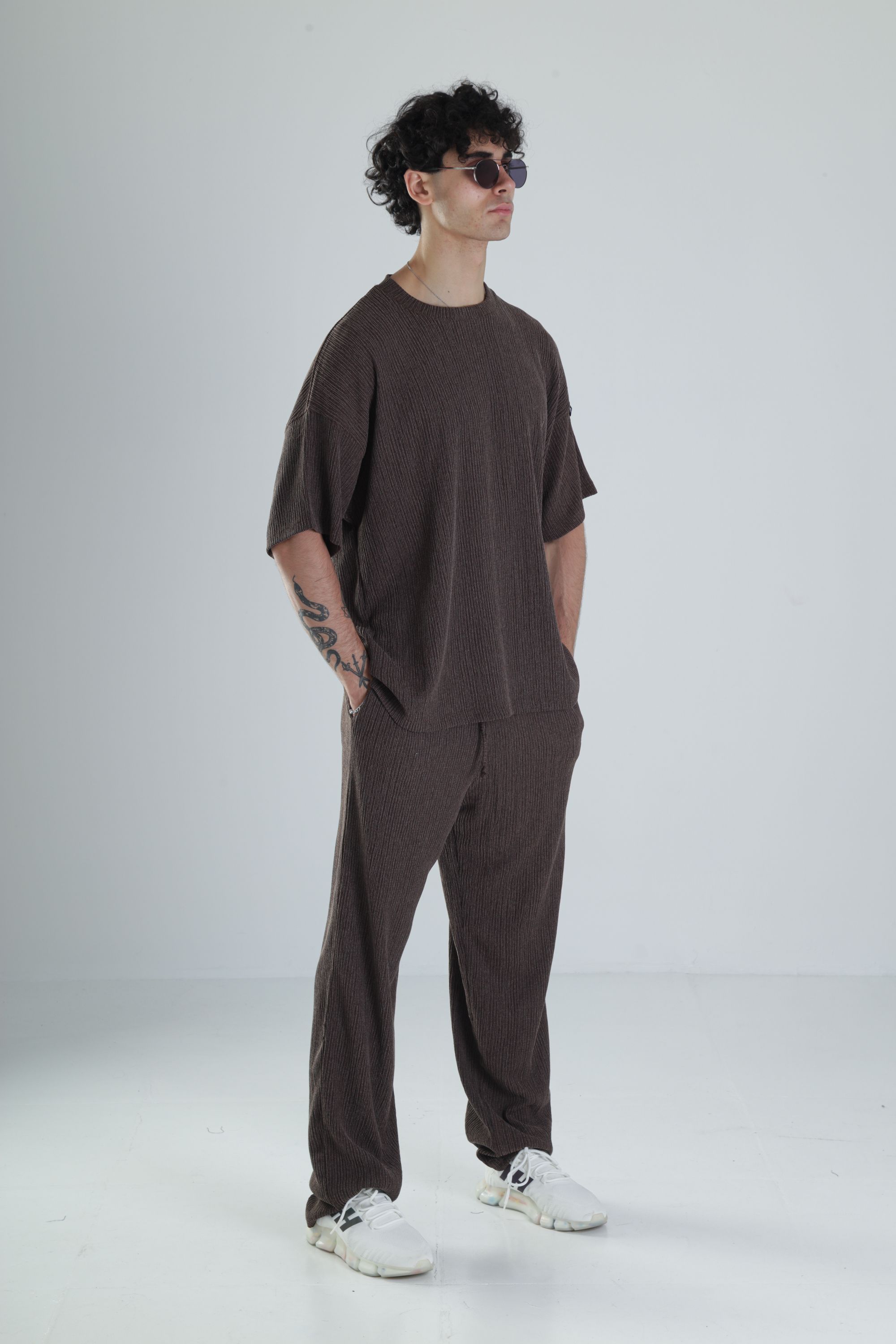 Oversize Kahverengi Takım
