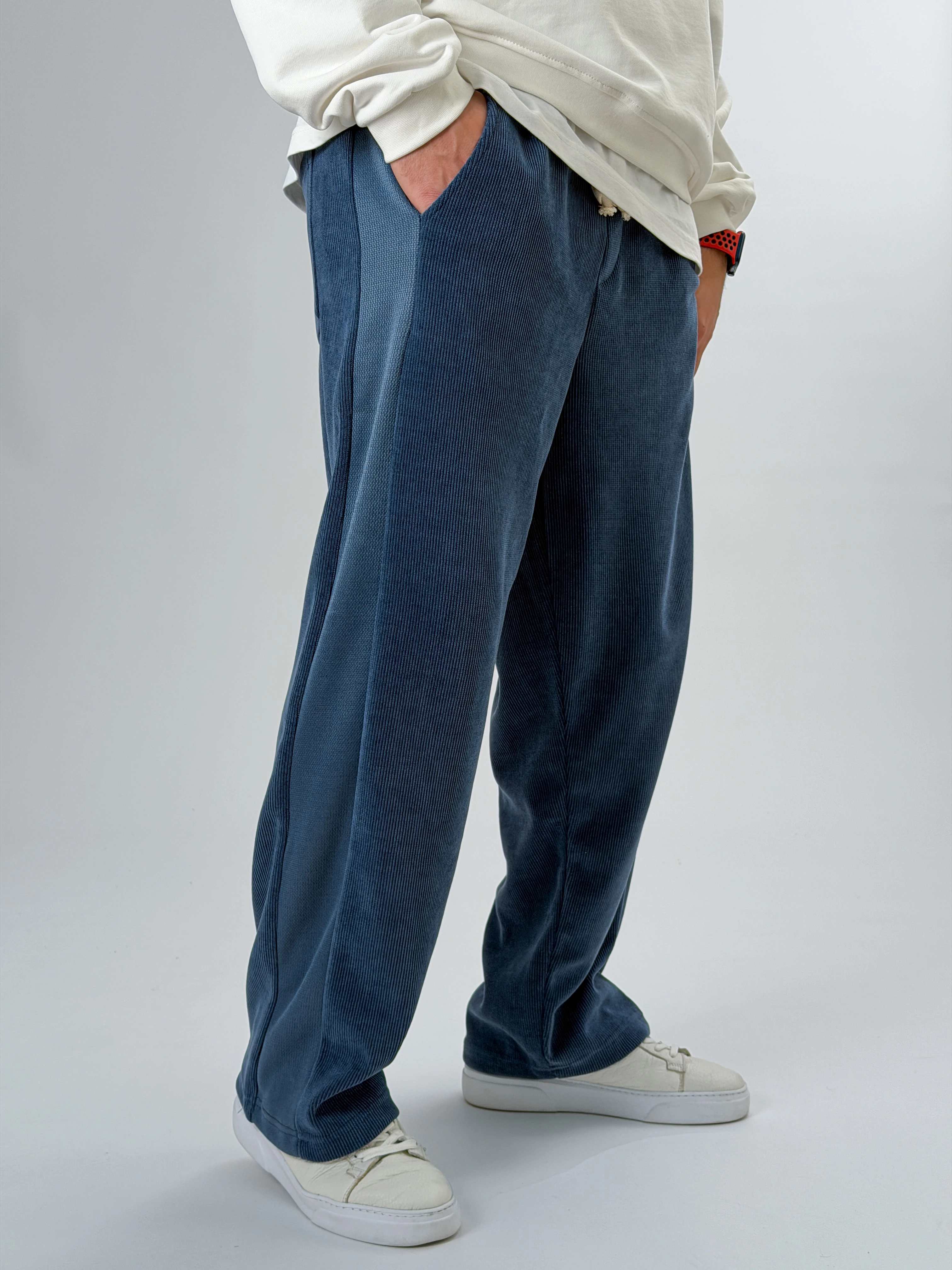 Oversize Lacivert Erkek Baggy Pantolon COC2547