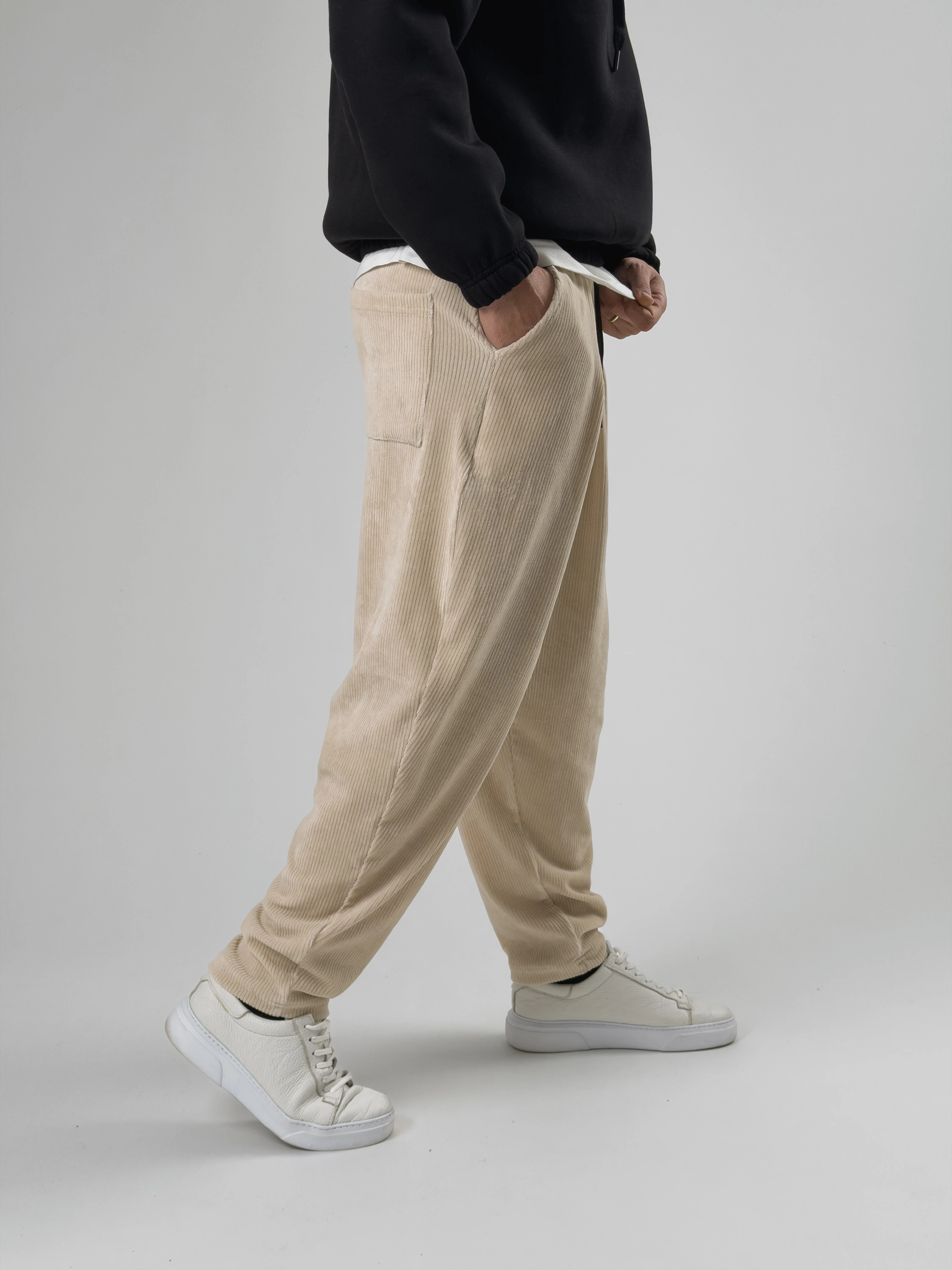 Bej Pileli Erkek Yarım Şalvar COC2558