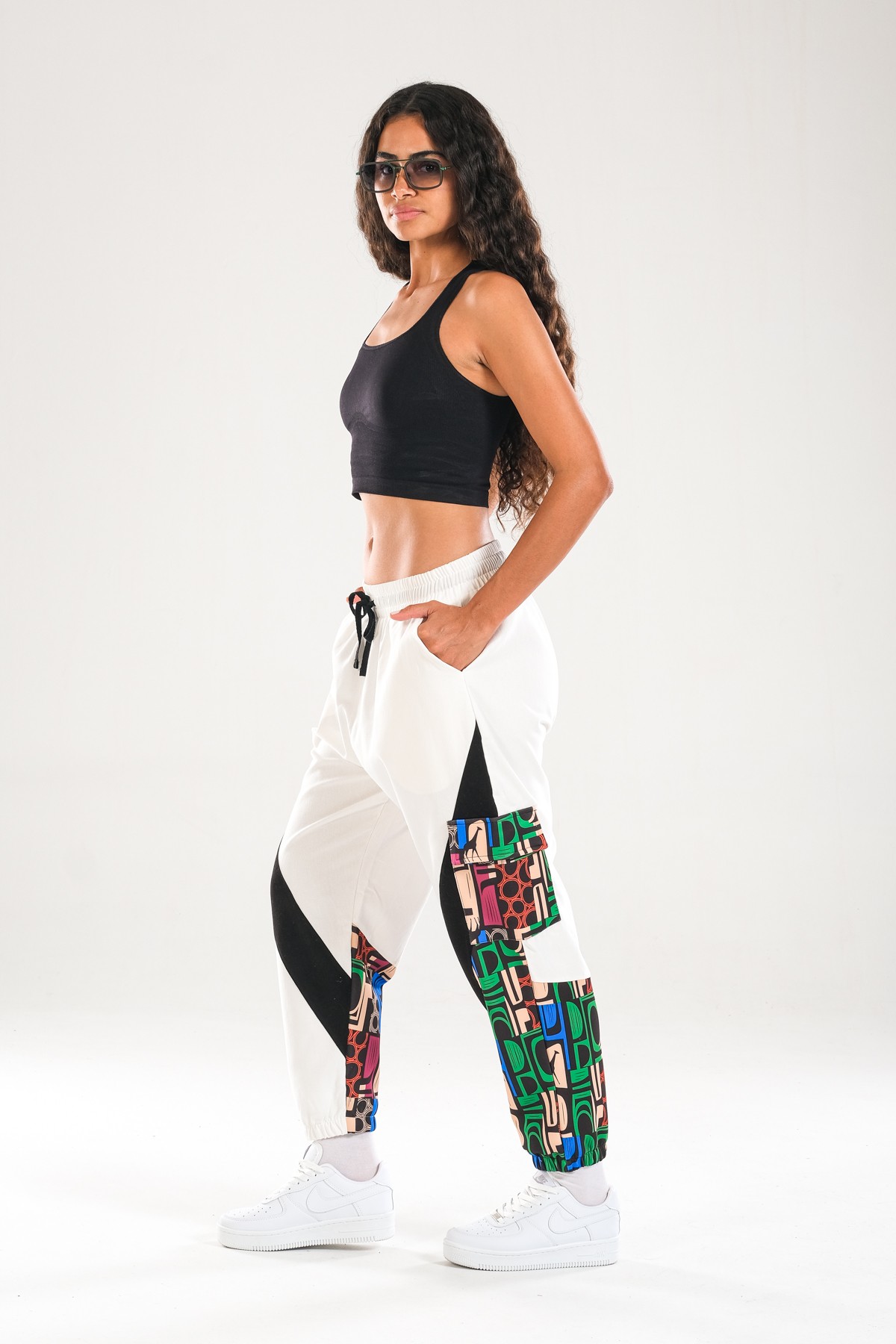Neon Desenli Jogger Pantolon