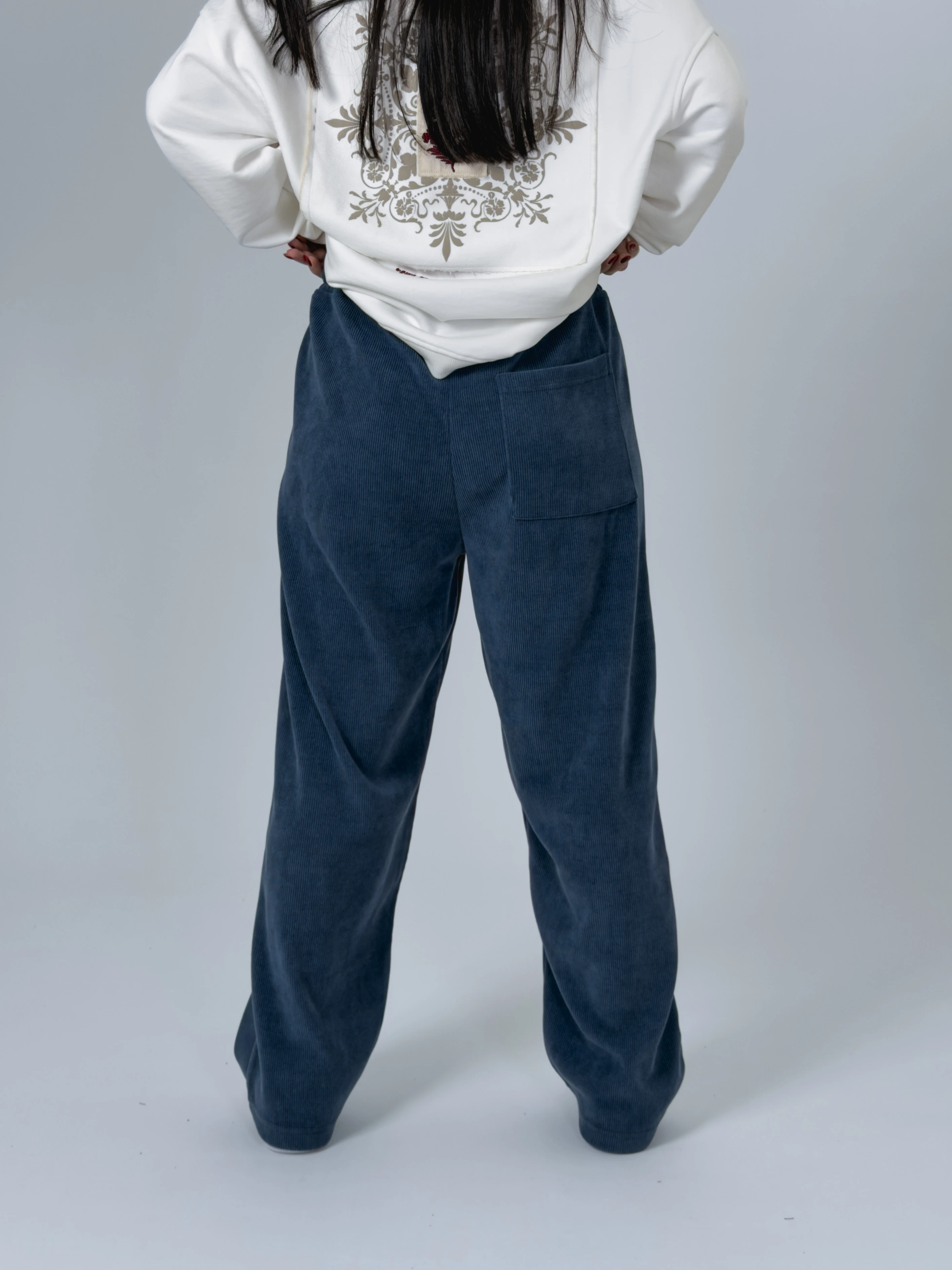 Oversize Lacivert Kadın Baggy Eşofman COC2534