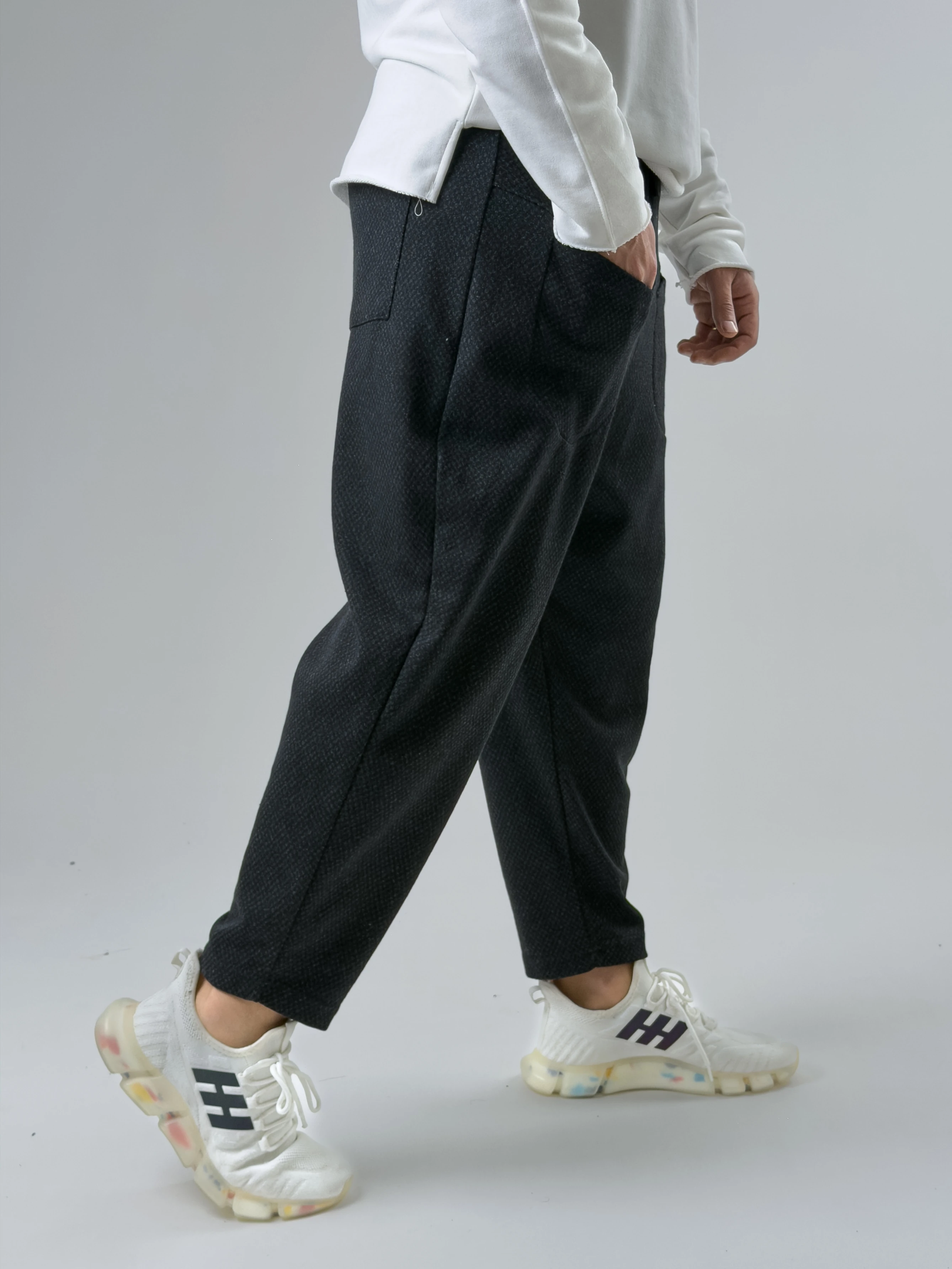 Ön Cep Detaylı Antrasit Erkek Baget Pantolon COC2599