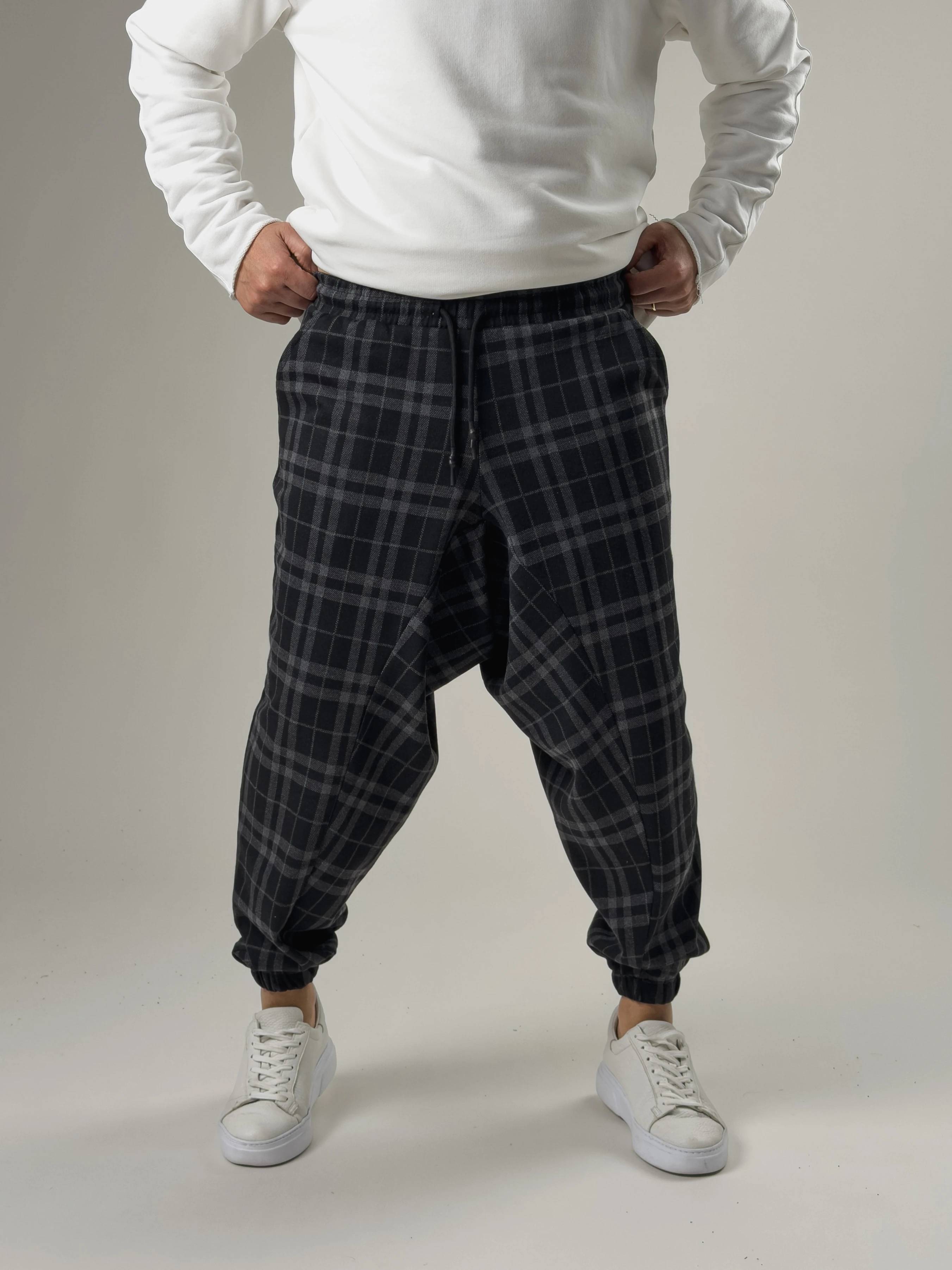 Erkek Ekose Spor Şalvar COC2575