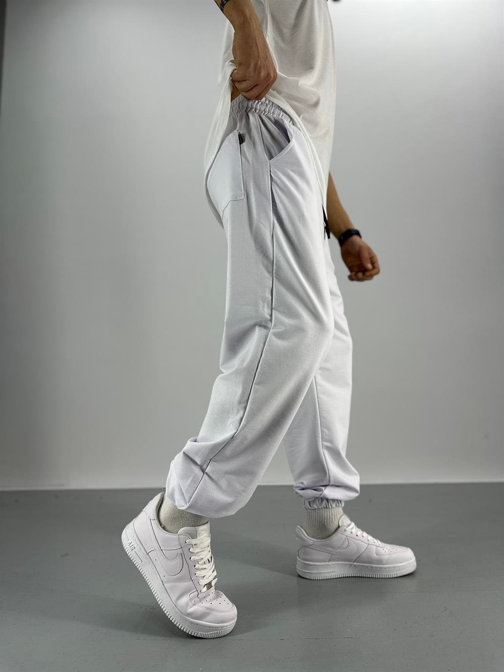 Erkek Beyaz Jogger