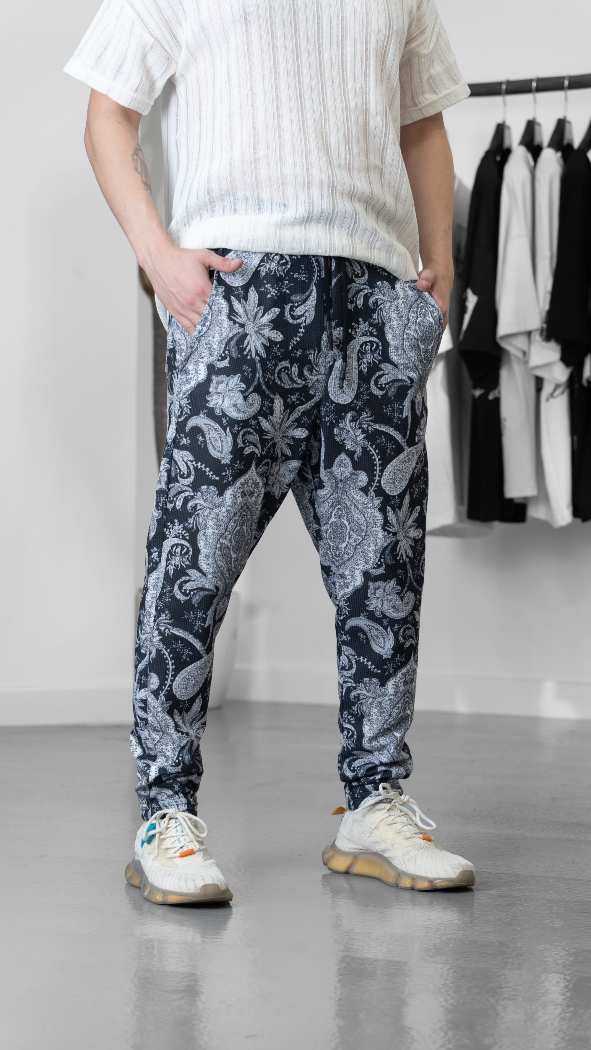 Etnik Desenli Jogger Pantolon
