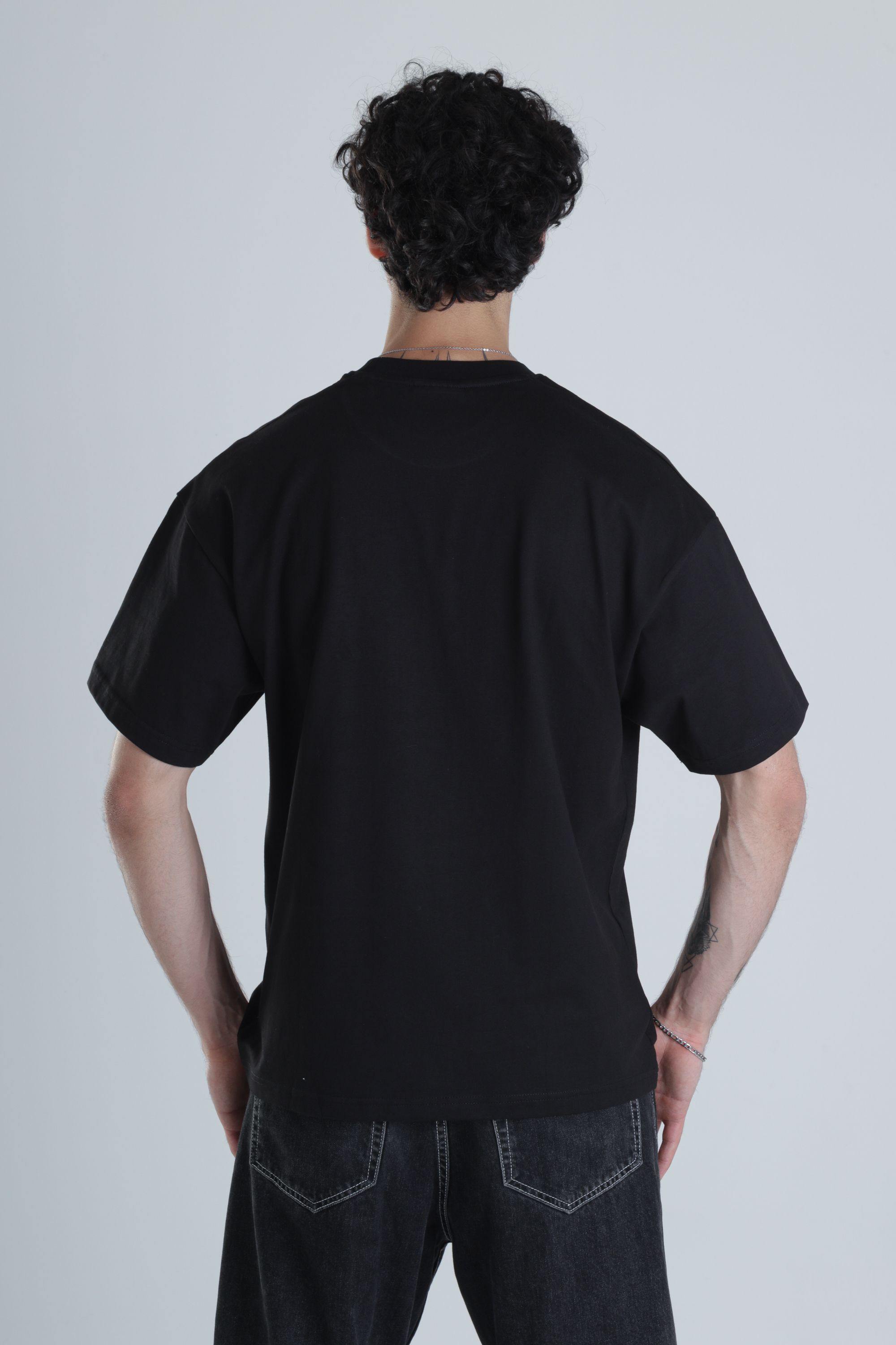Not Dangerous Siyah Oversize Tasarım T-Shirt