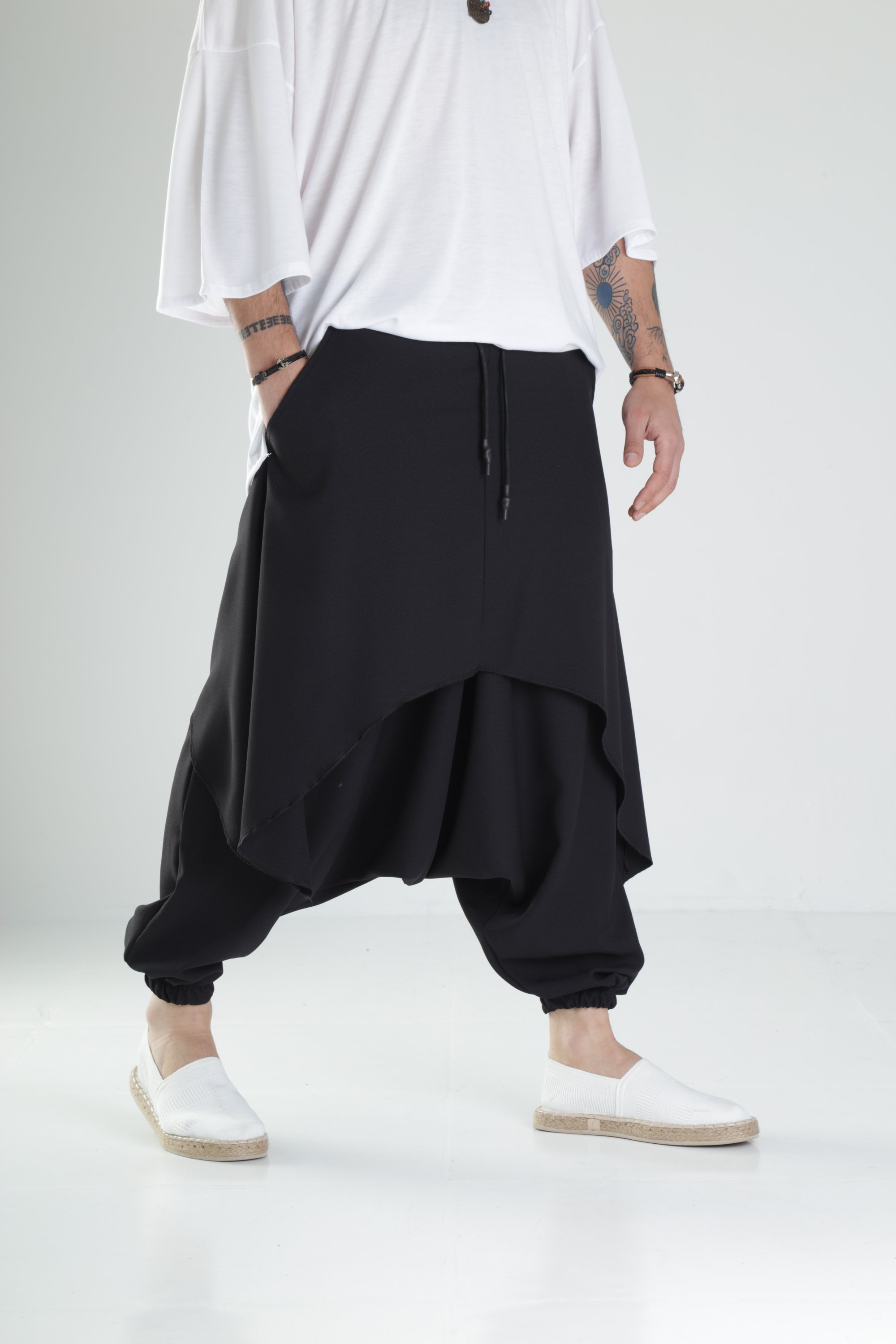 Oversize Şalvarlı Samurai Pantolon
