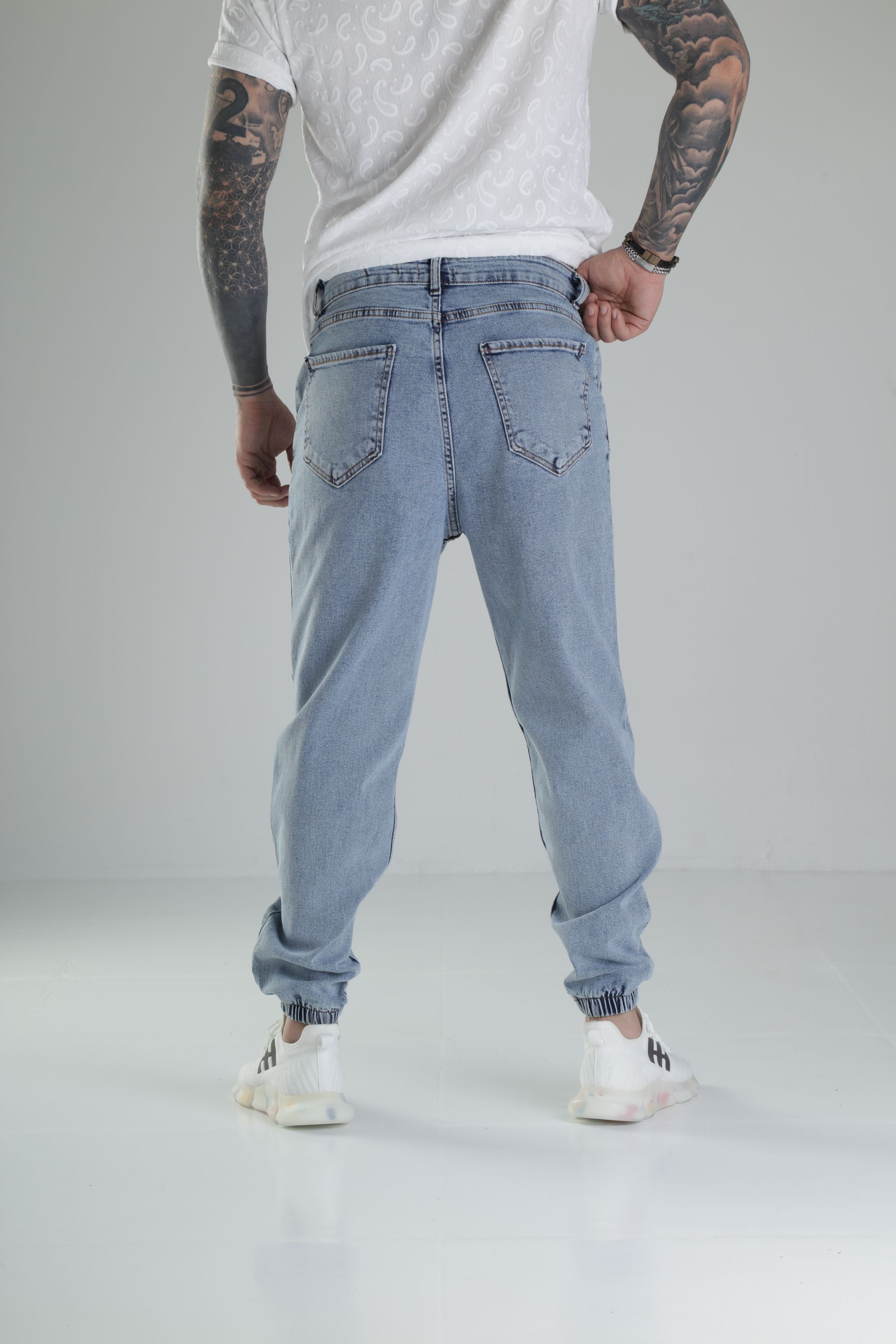 Buz Mavisi Jogger Kot Pantolon