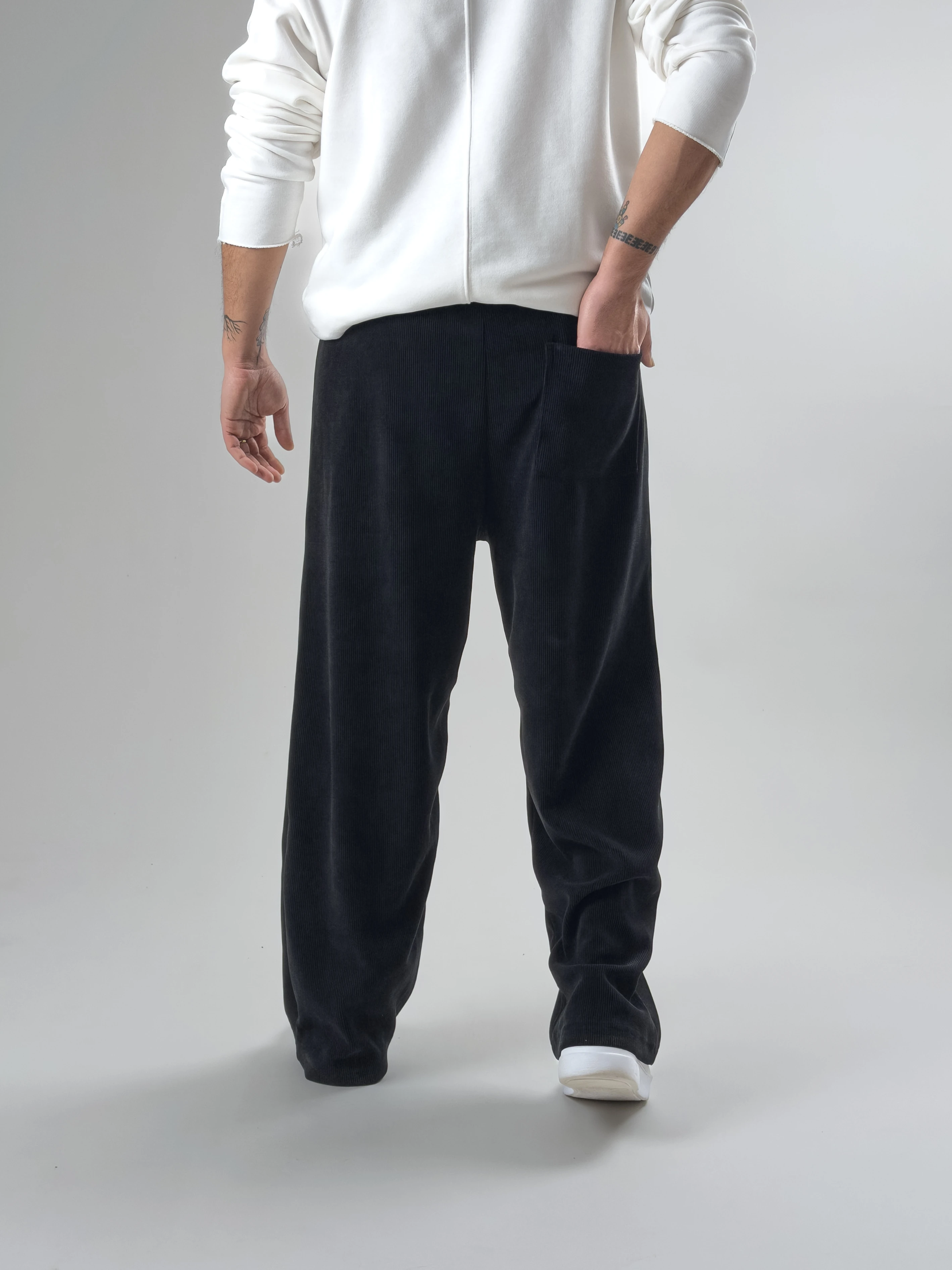 Oversize Siyah Erkek Baggy Pantolon COC2598