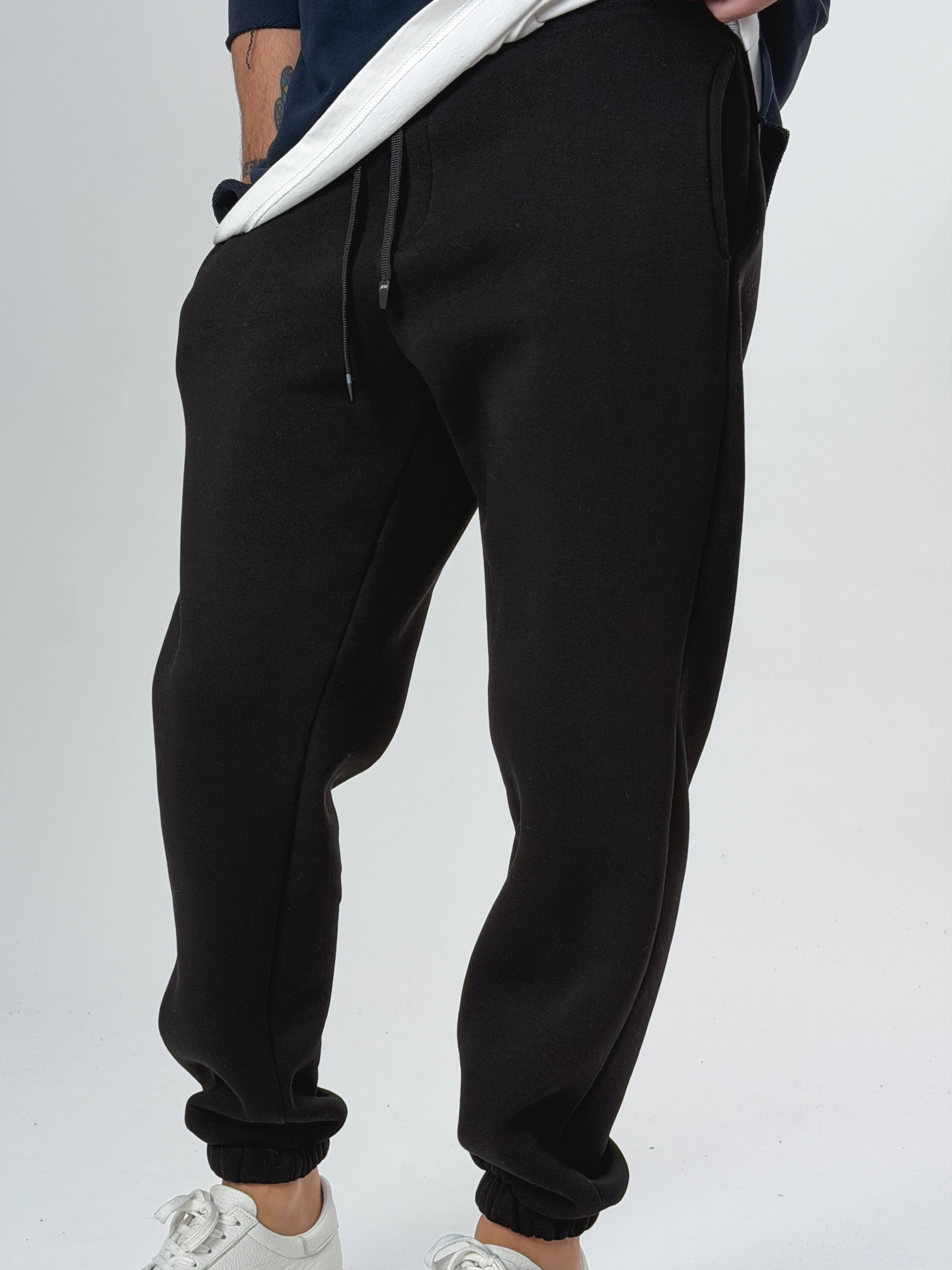 Şardonlu Siyah Erkek Jogger Eşofman COC2556