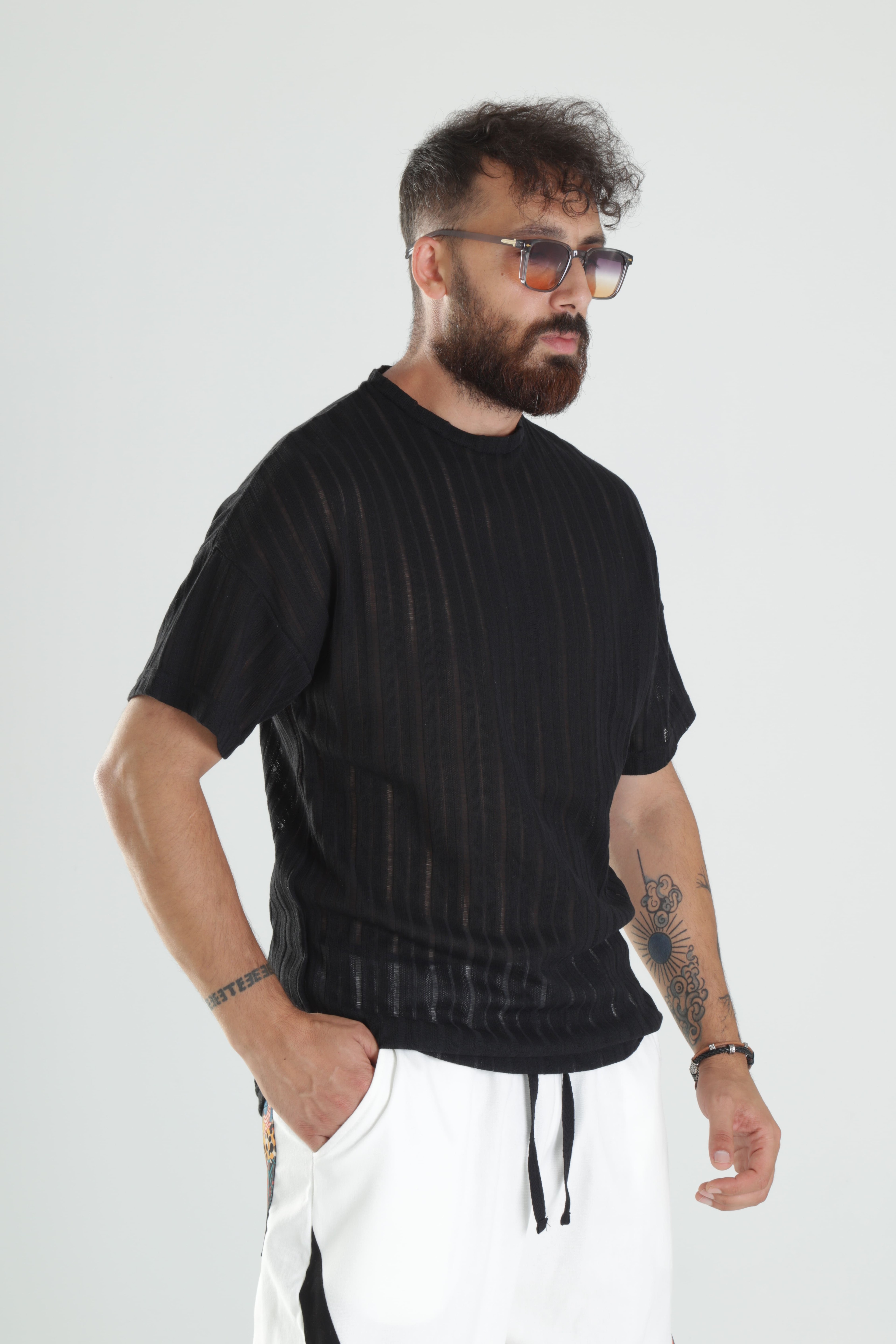 Tasarım Siyah T-Shirt
