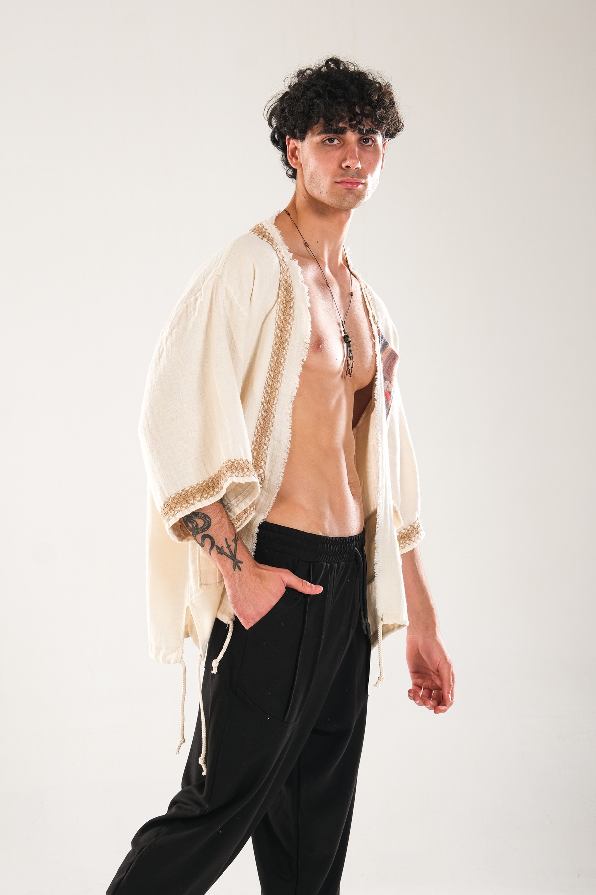 Halat Detaylı Tasarım Kimono