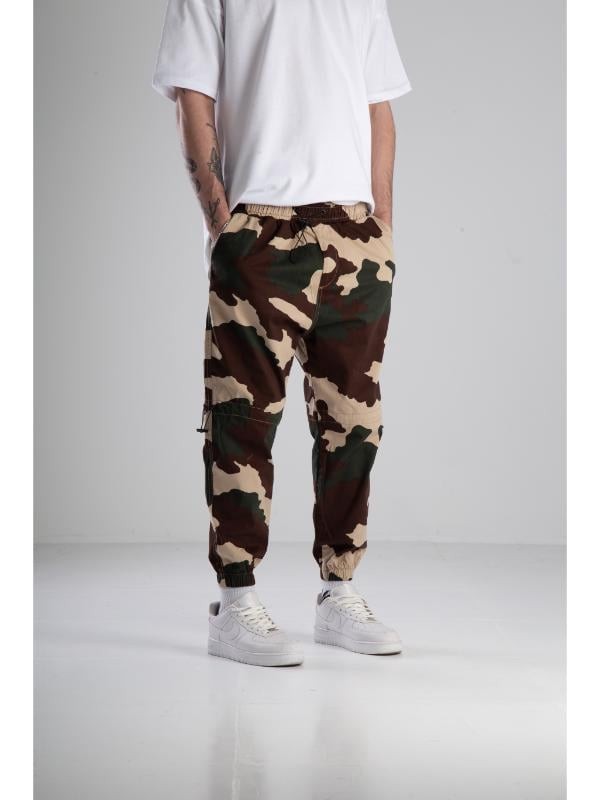 Gabardin Kamuflaj Jogger Pantolon