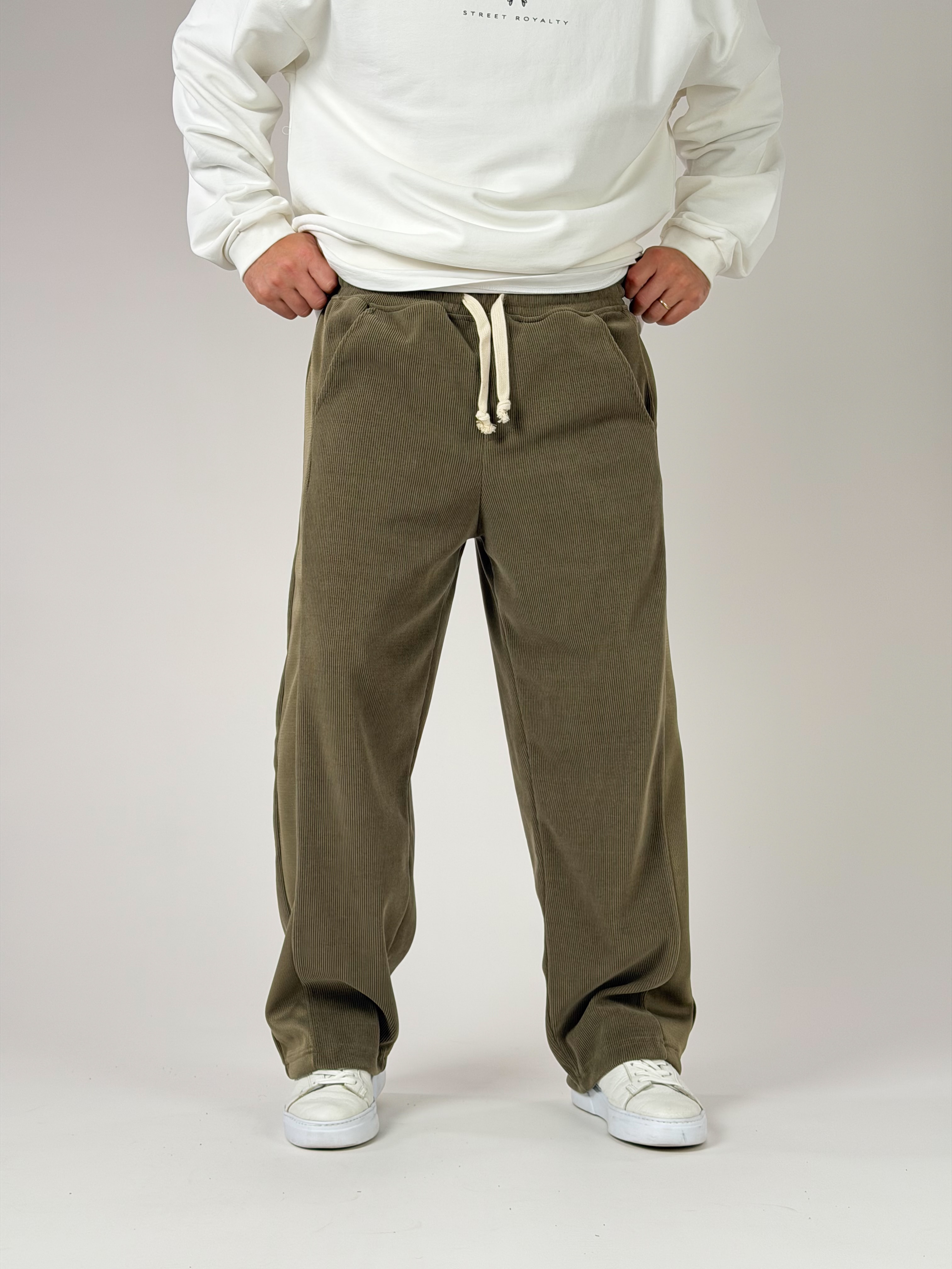 Oversize Haki Erkek Baggy Pantolon