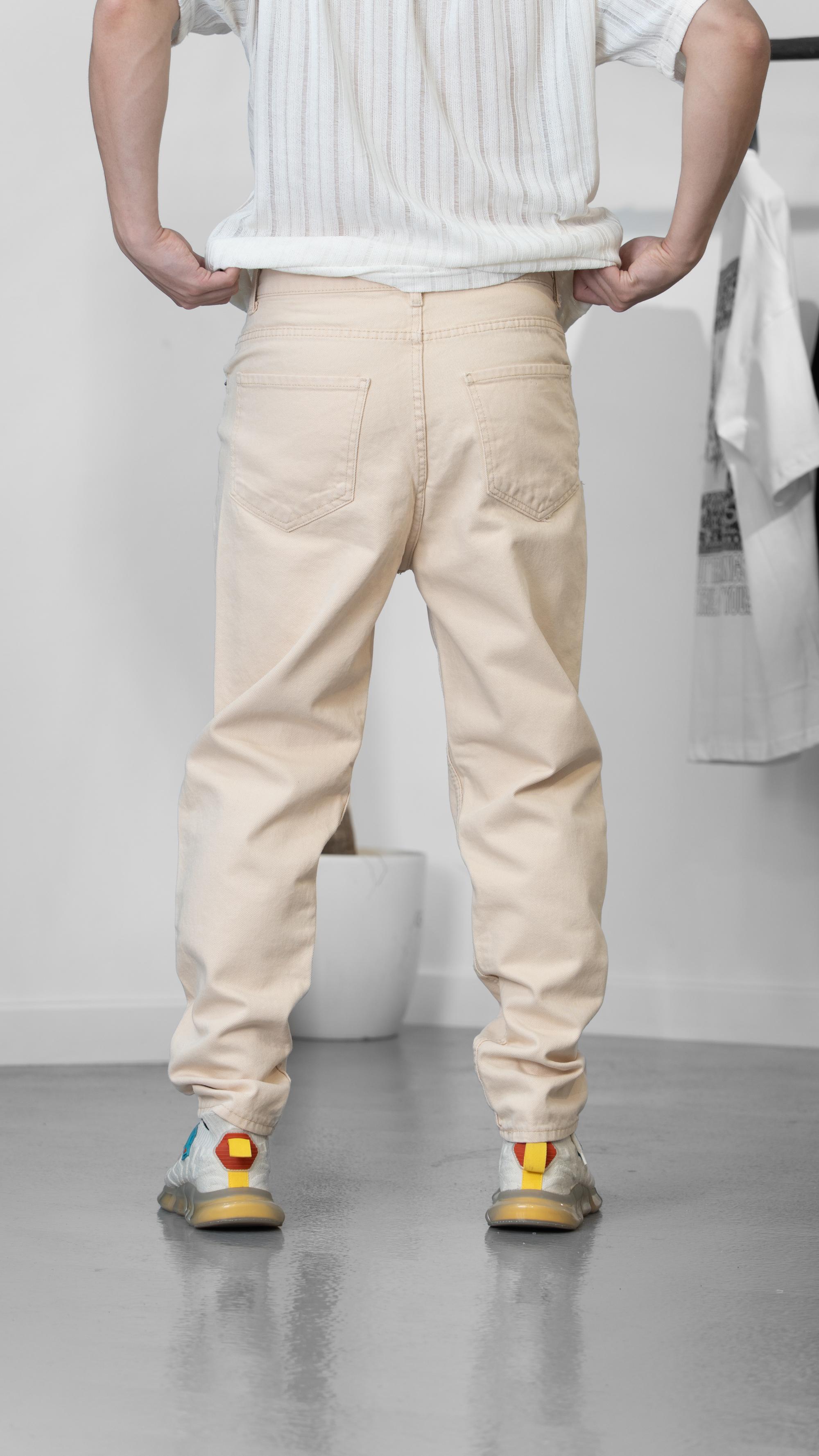 Bej Regular Kot Pantolon