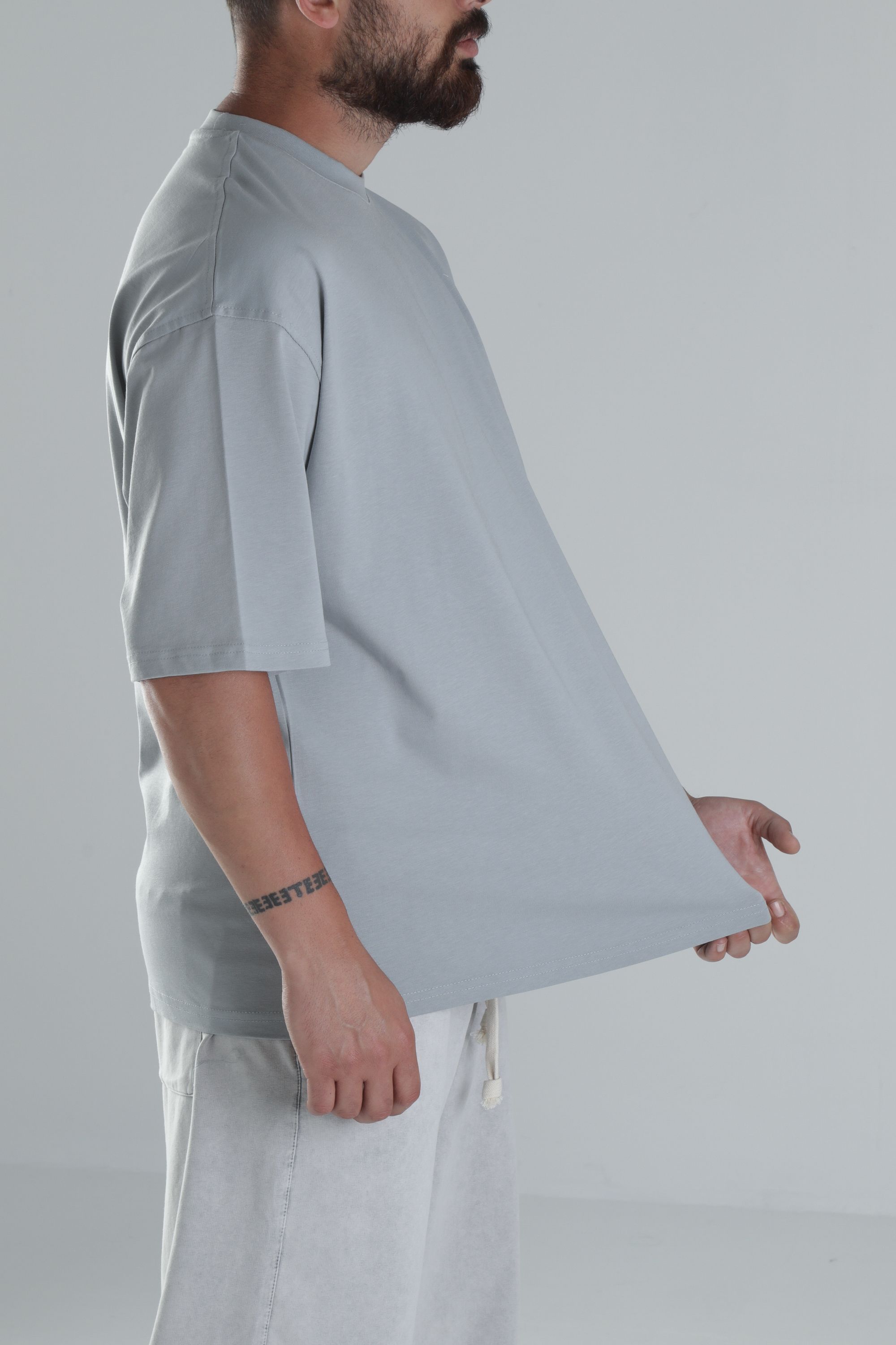 Gri Oversize T-Shirt