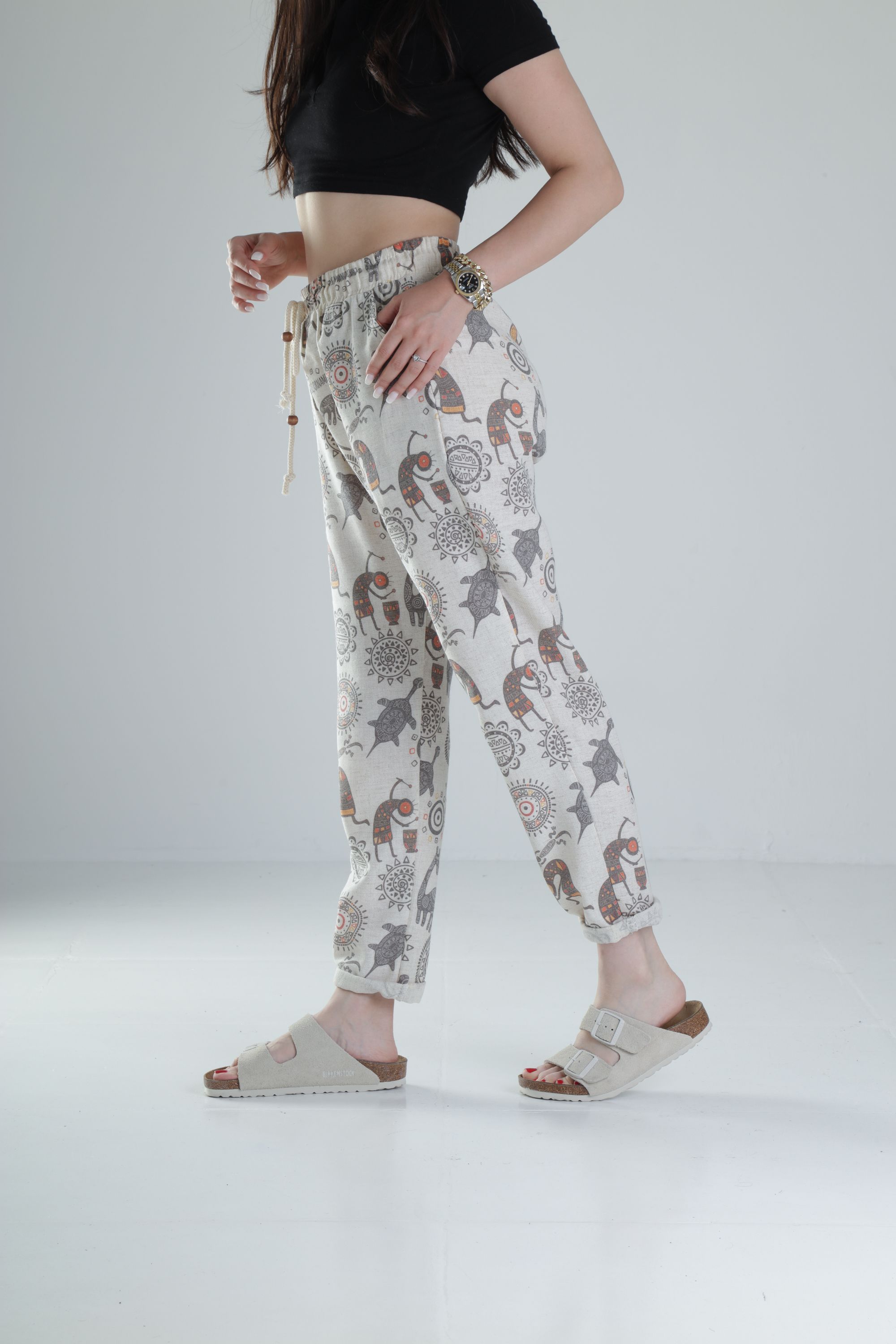 Cocopelli Desenli Baget Pantolon