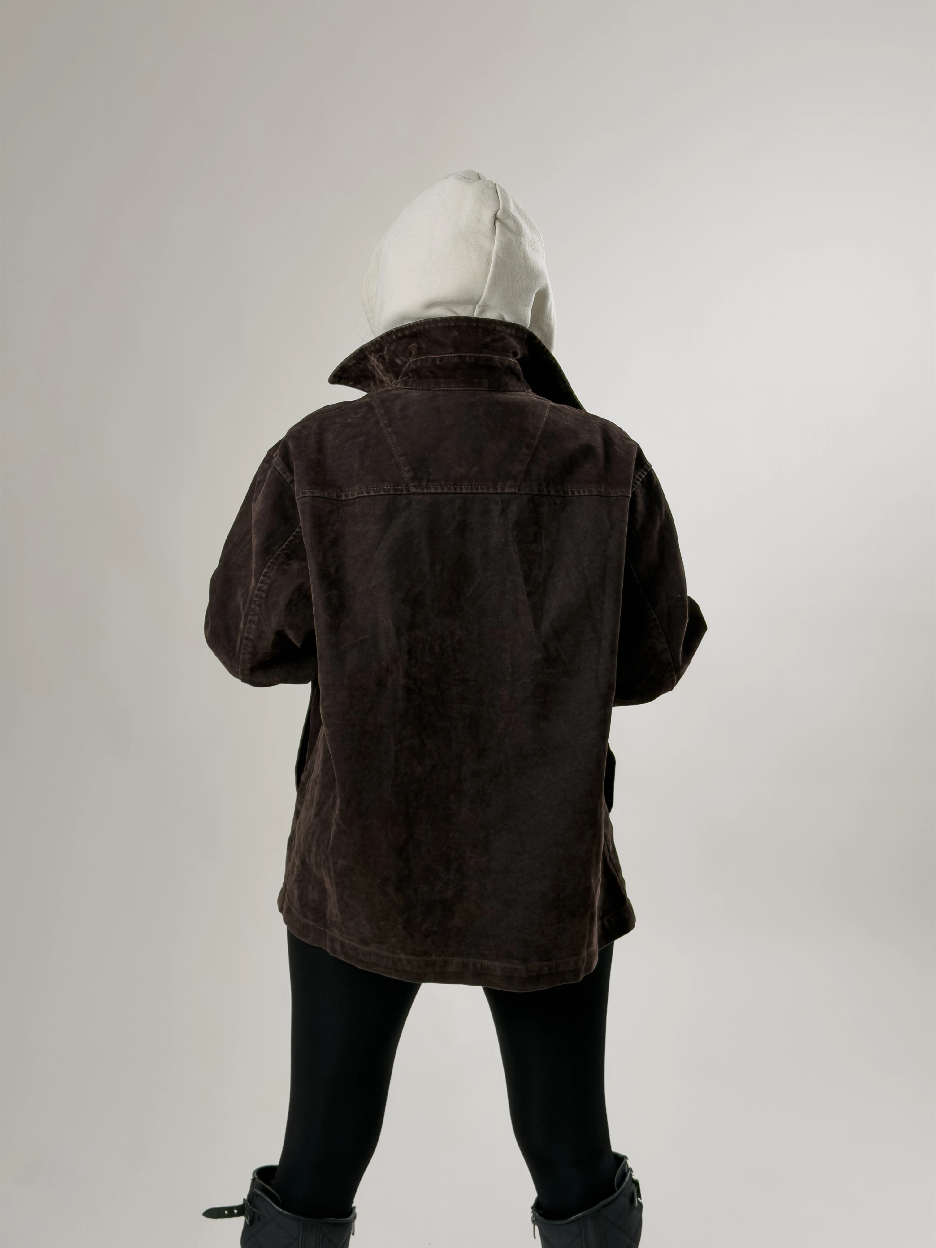 Kadın Kahverengi Süet Ceket COC2625