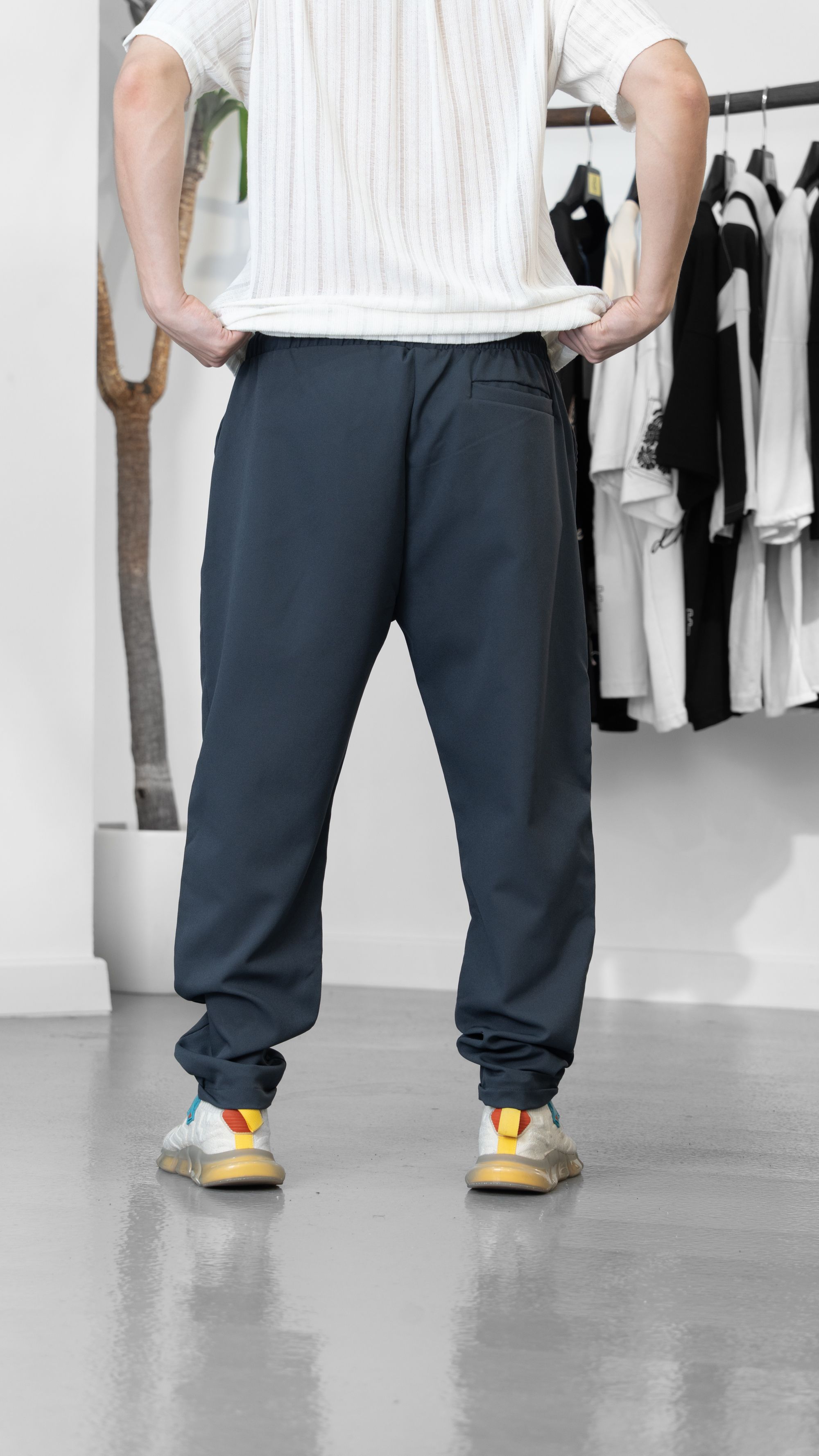 Paraşüt Kumaş Yeşil Pantolon