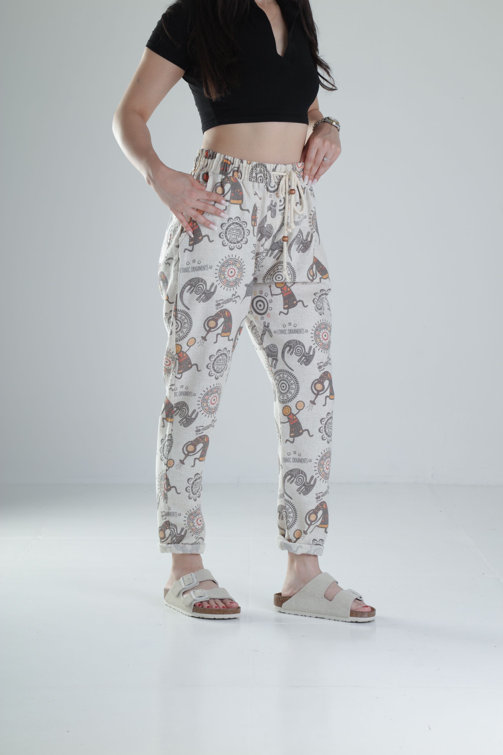 Cocopelli Desenli Baget Pantolon