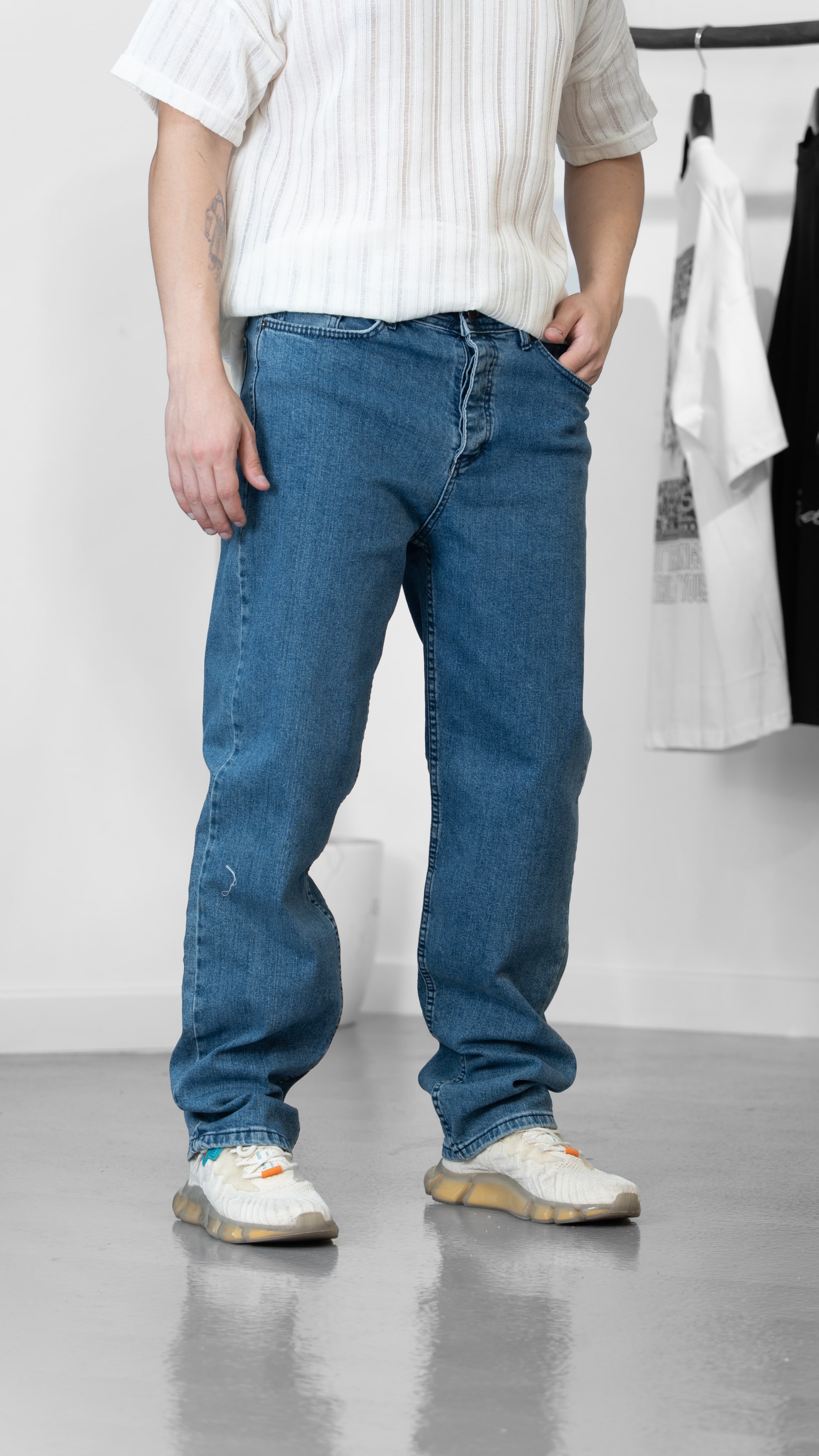 Mavi Baggy Pantolon